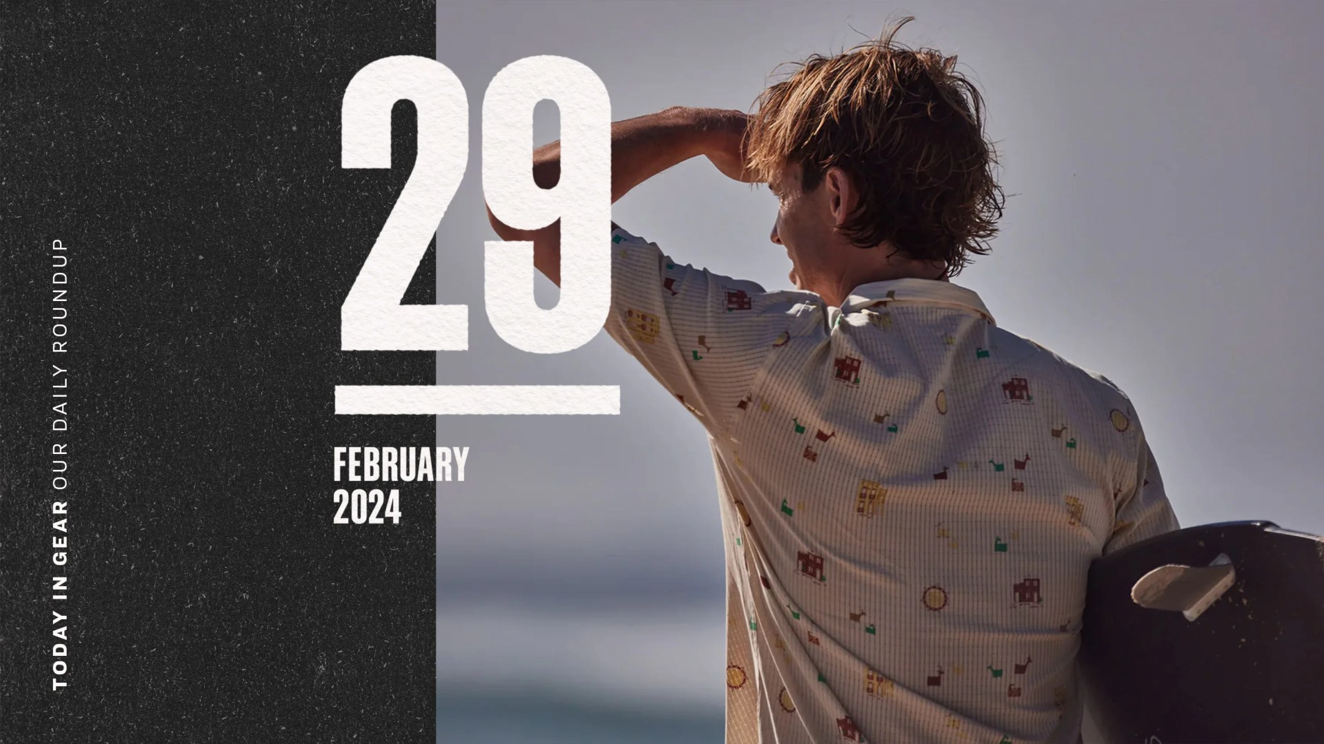 Today in Gear February 29 2024 man looking into distance wearing Roark Bless Up Breathable Stretch Shirt
