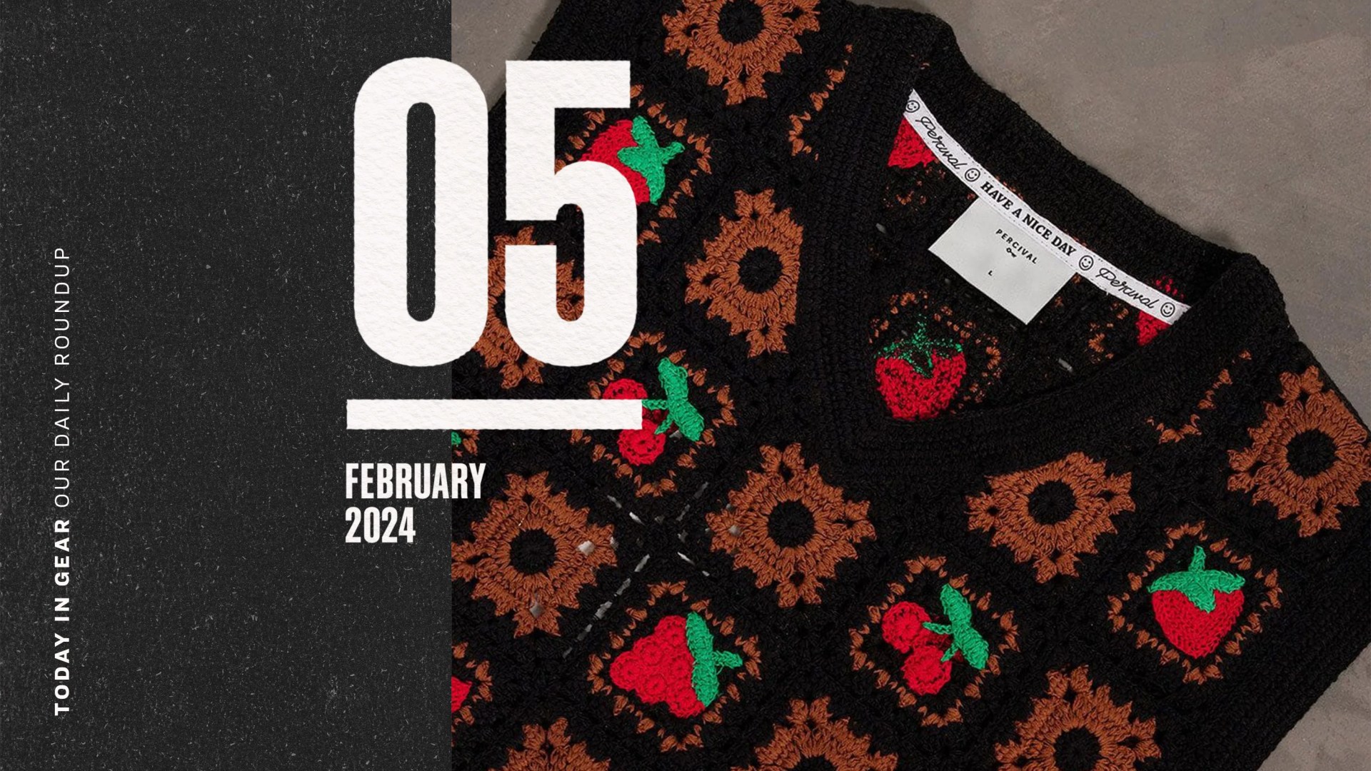 Today in Gear February 5 2024 Percival Fruit Crochet Vest