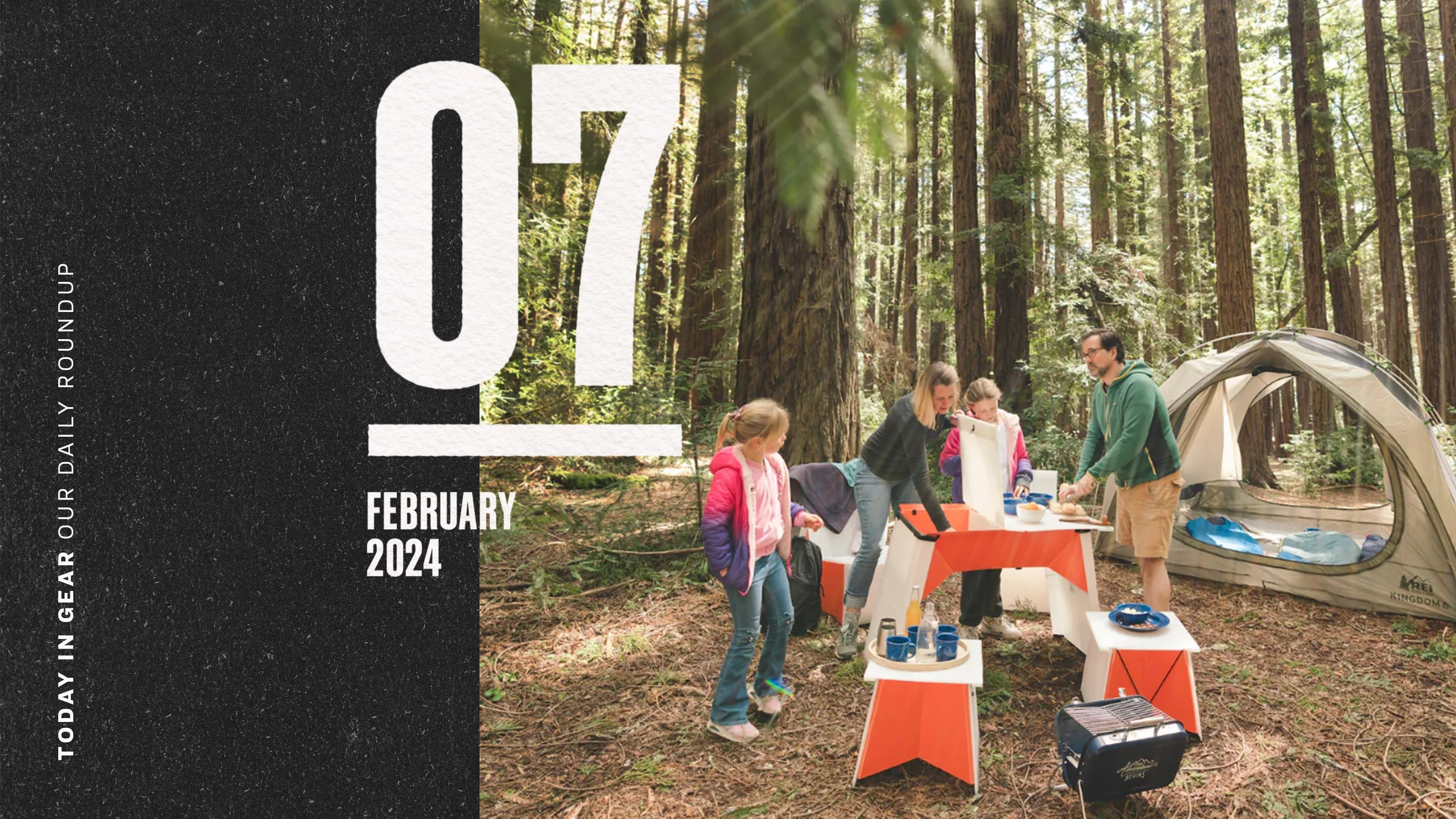 Today in Gear February 7 2024 people camping using oru kayak origami SwitchTables