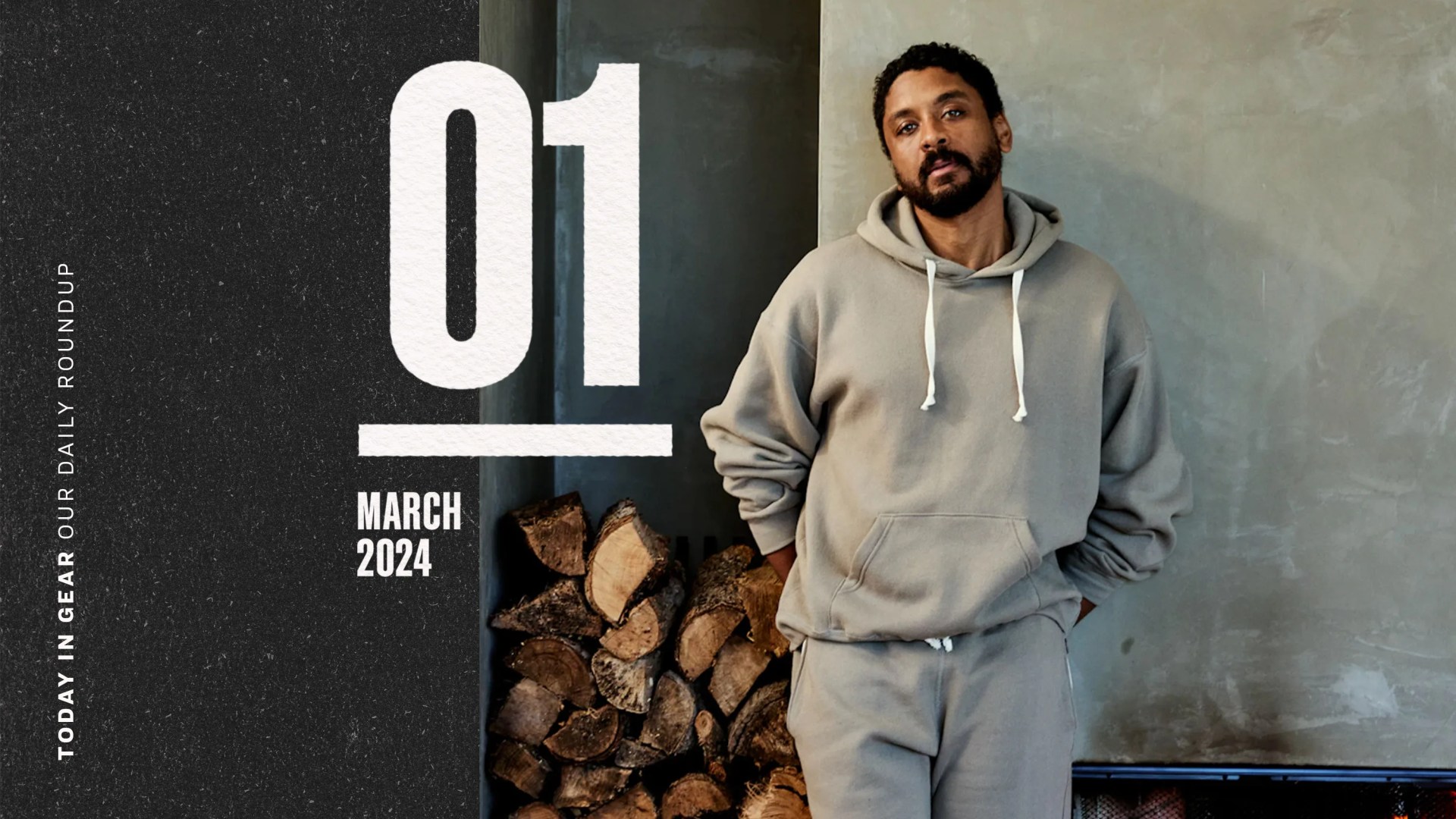 Today in Gear March 1 2024 man wearing Huckberry Trumbull loungewear