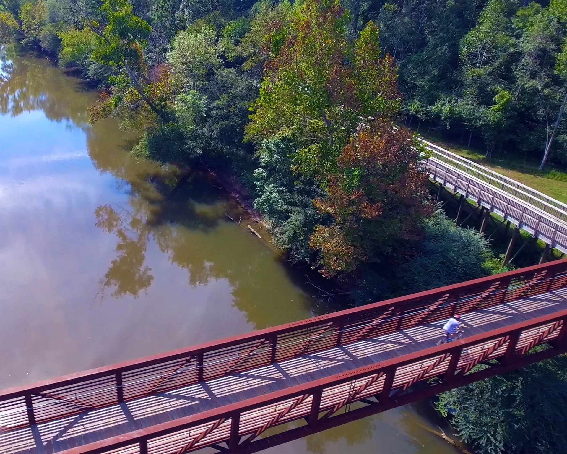 biking the Smithfield Neuse river greenway