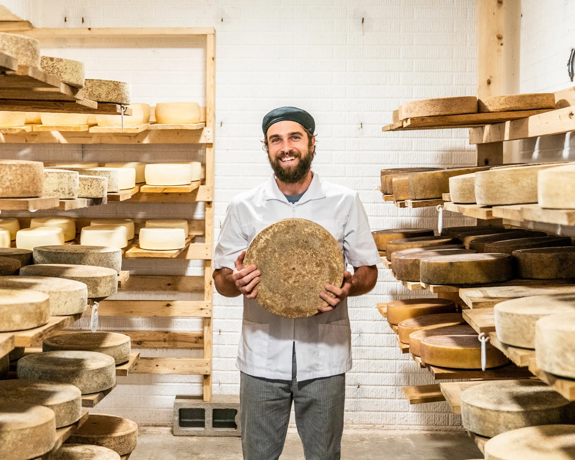 looking glass creamery portrait of cheese maker Crosby jack