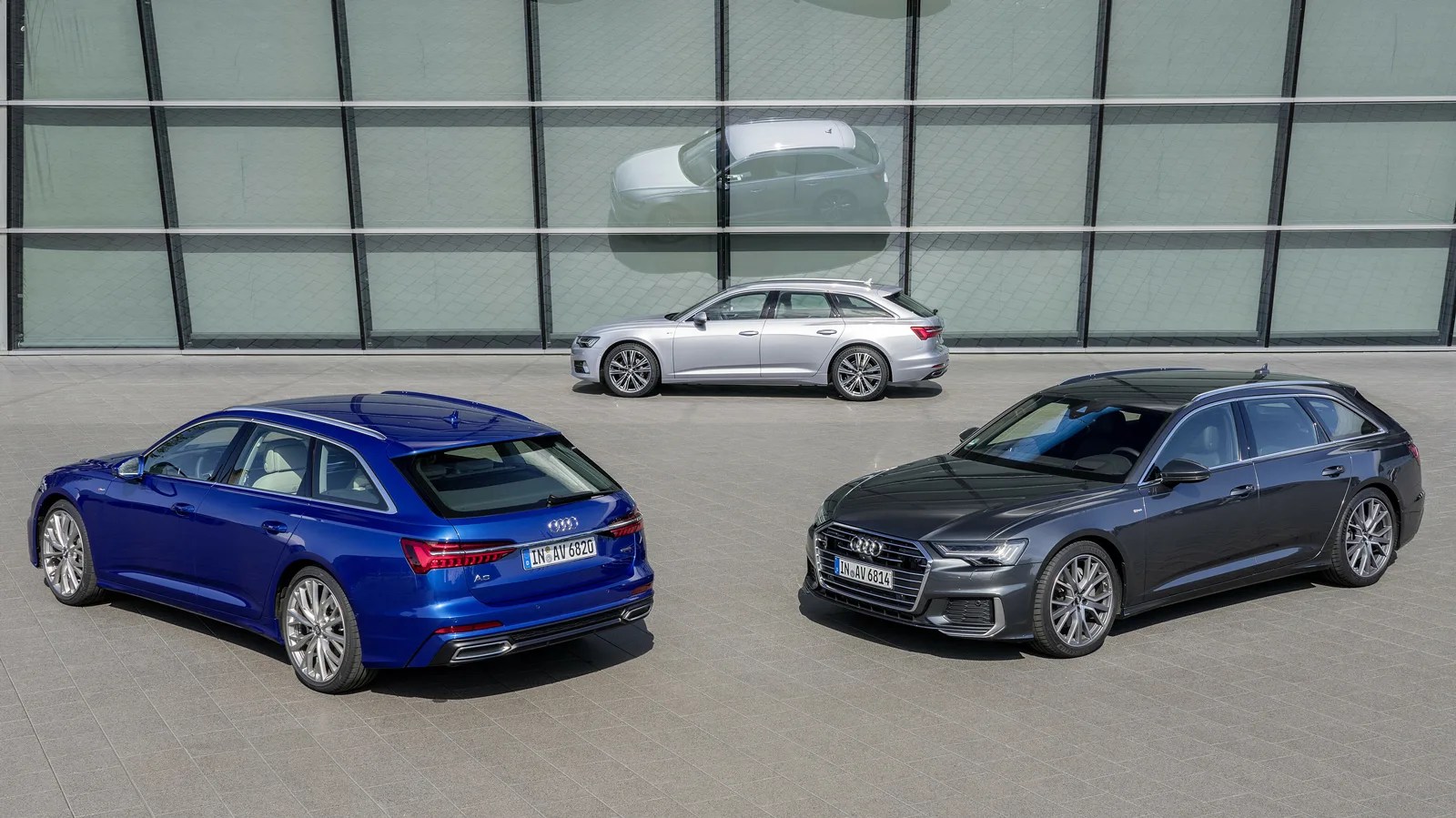 three audi a6 avants from 2018