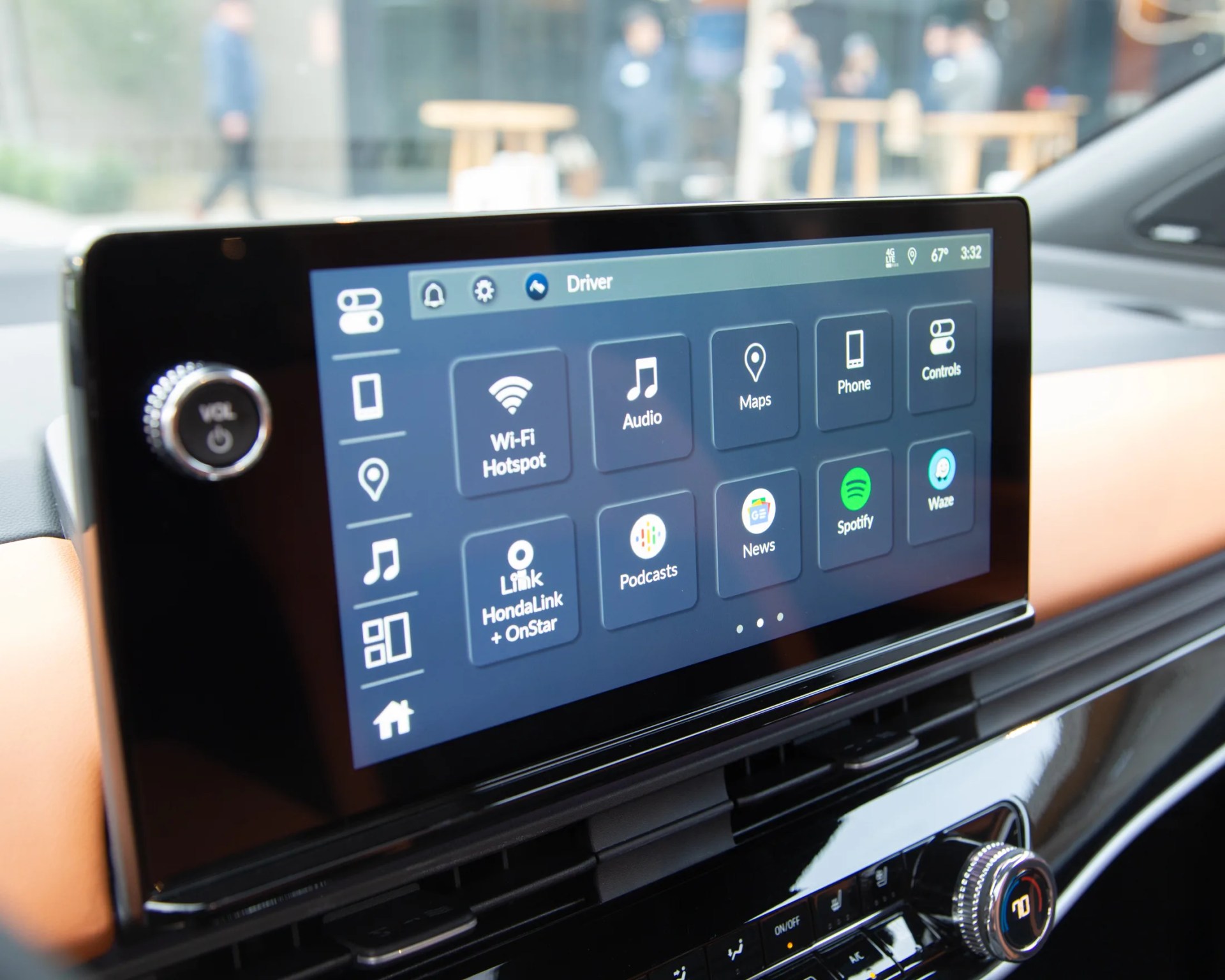 the infotainment screen of a 2024 honda prologue