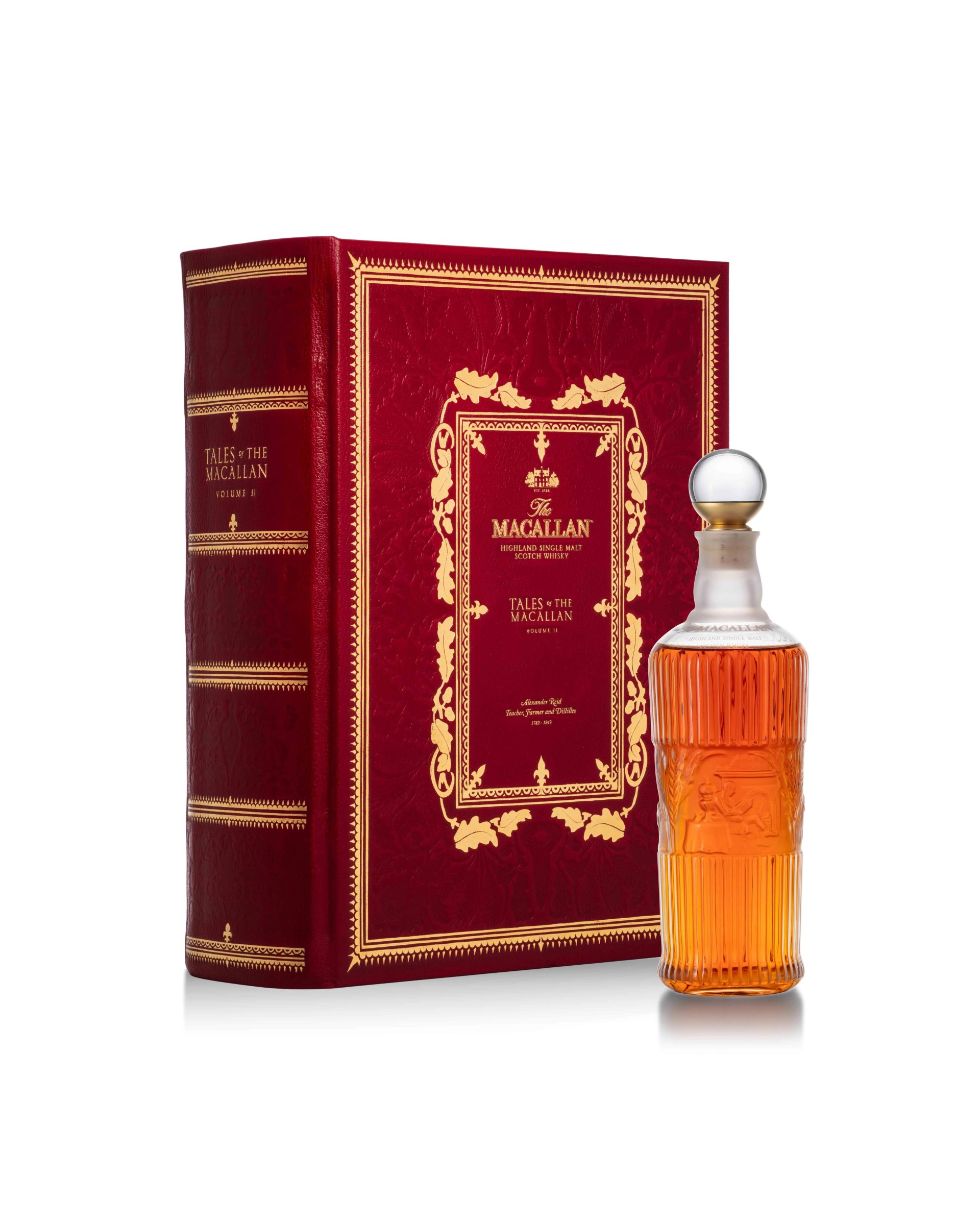 whiskey bottle next to box