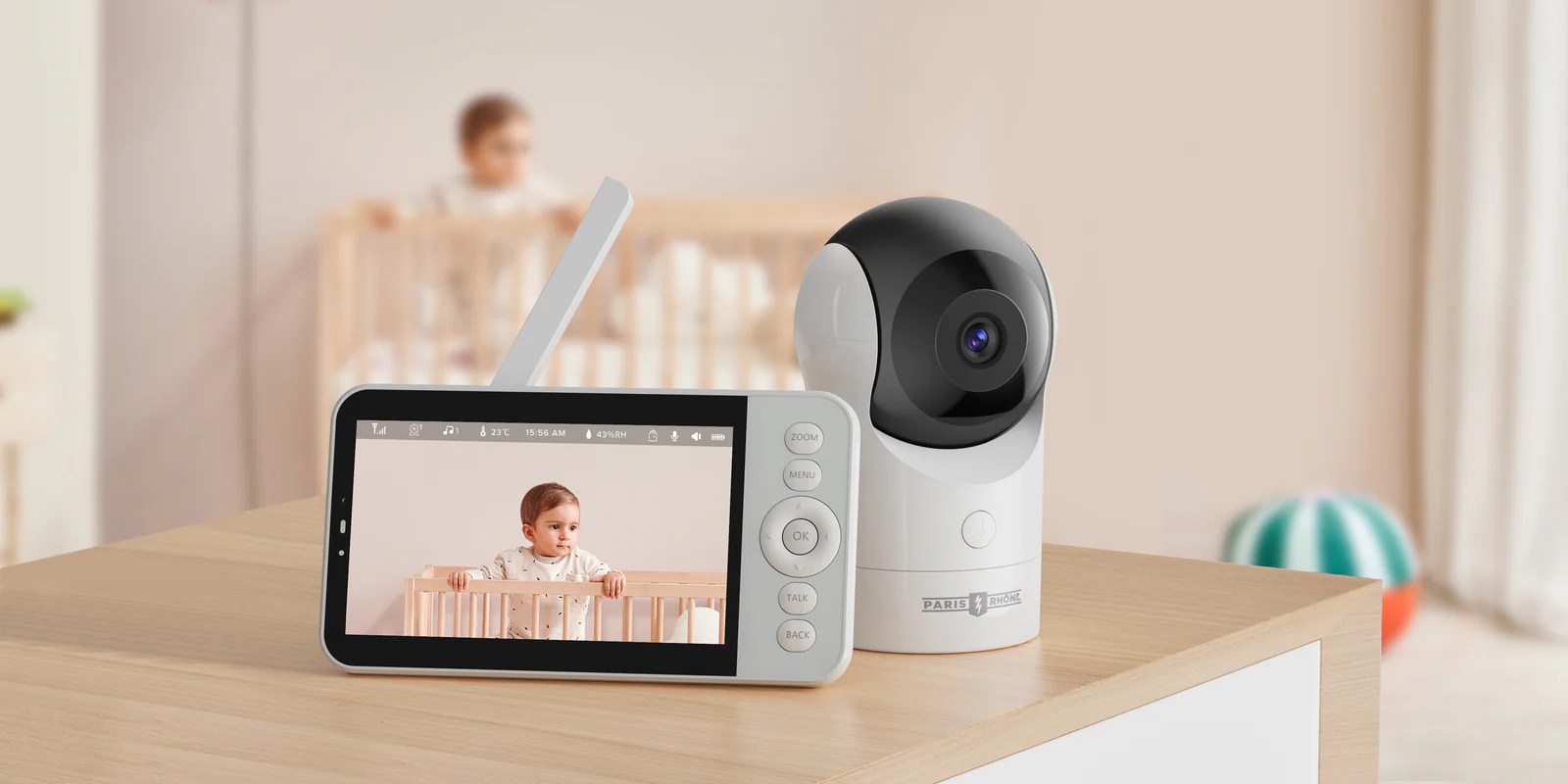 Paris Rhône 2K HD Video Baby Monitor With Smart App