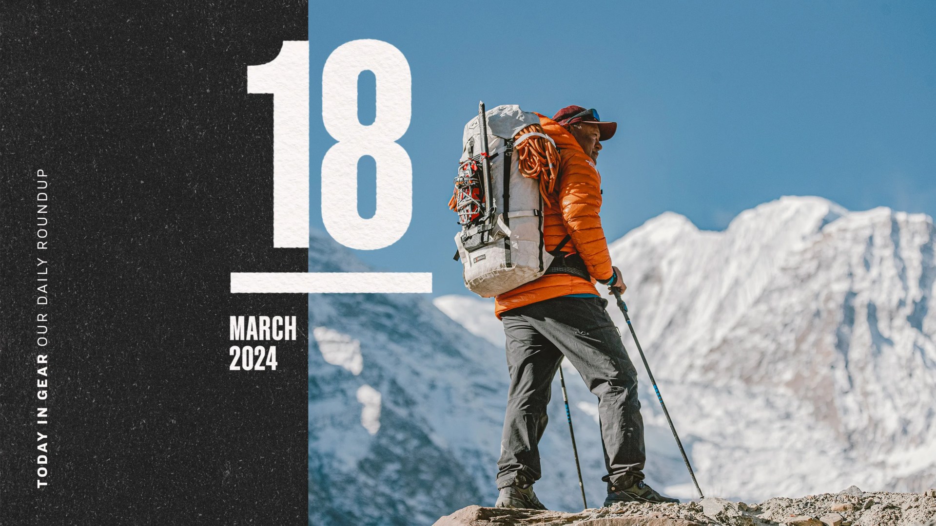 Today in Gear March 18 2024 man wearing Hyperlite Mountain Gear Halka 70 Backpack