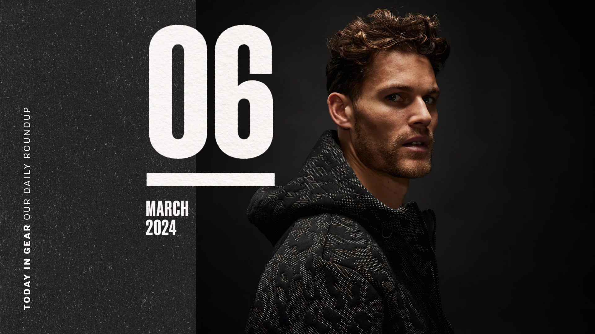 Today in Gear March 6 2024 Man wearing Vollebak Mars Hoodie