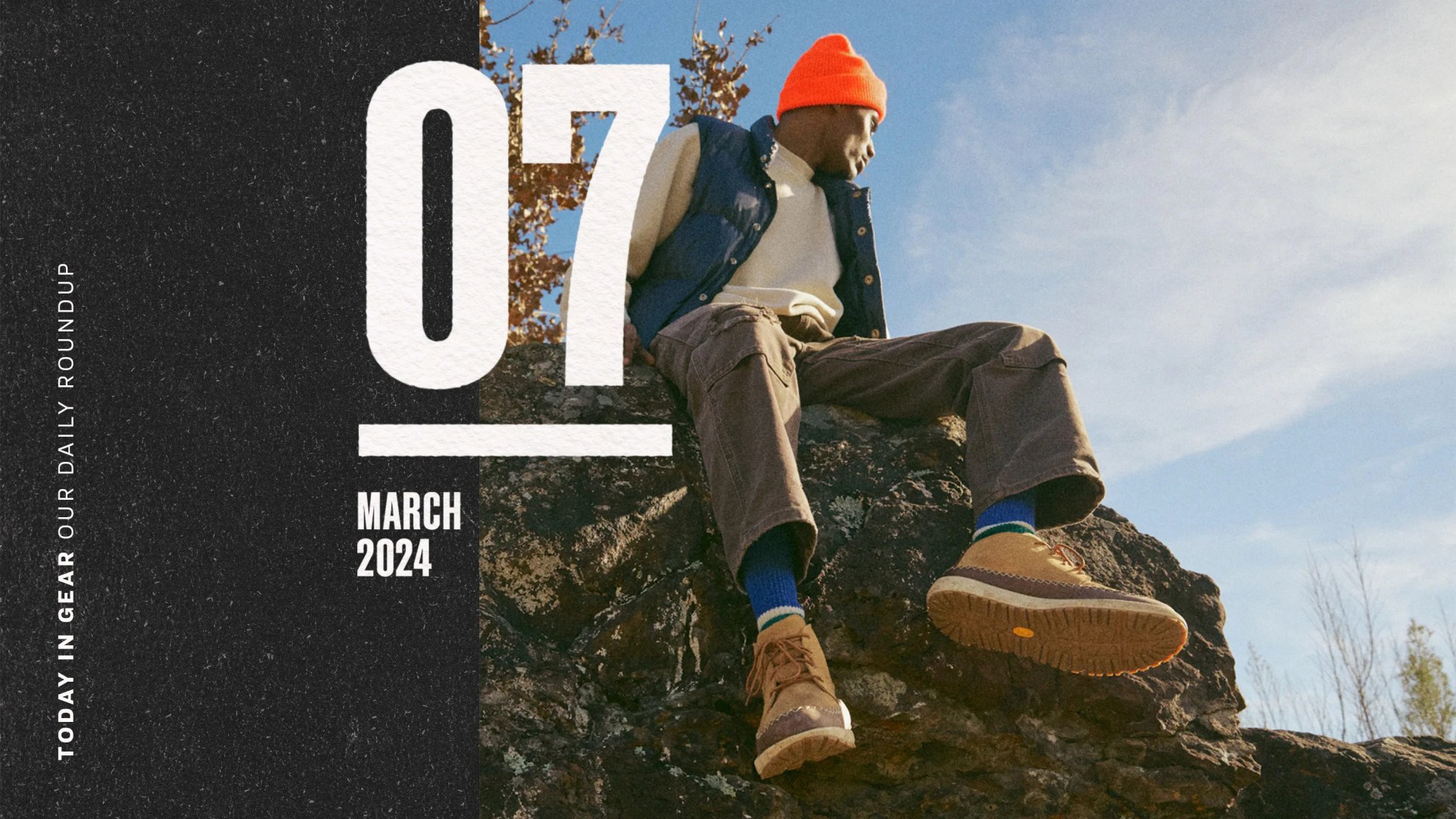 Today in Gear March 7 2024 man wearing Huckberry x Danner Mountain Moc 917