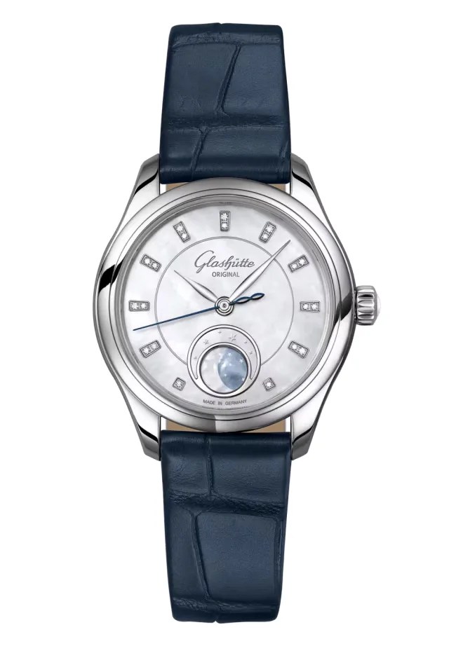 Glashütte Original ladies watch with a moonphase