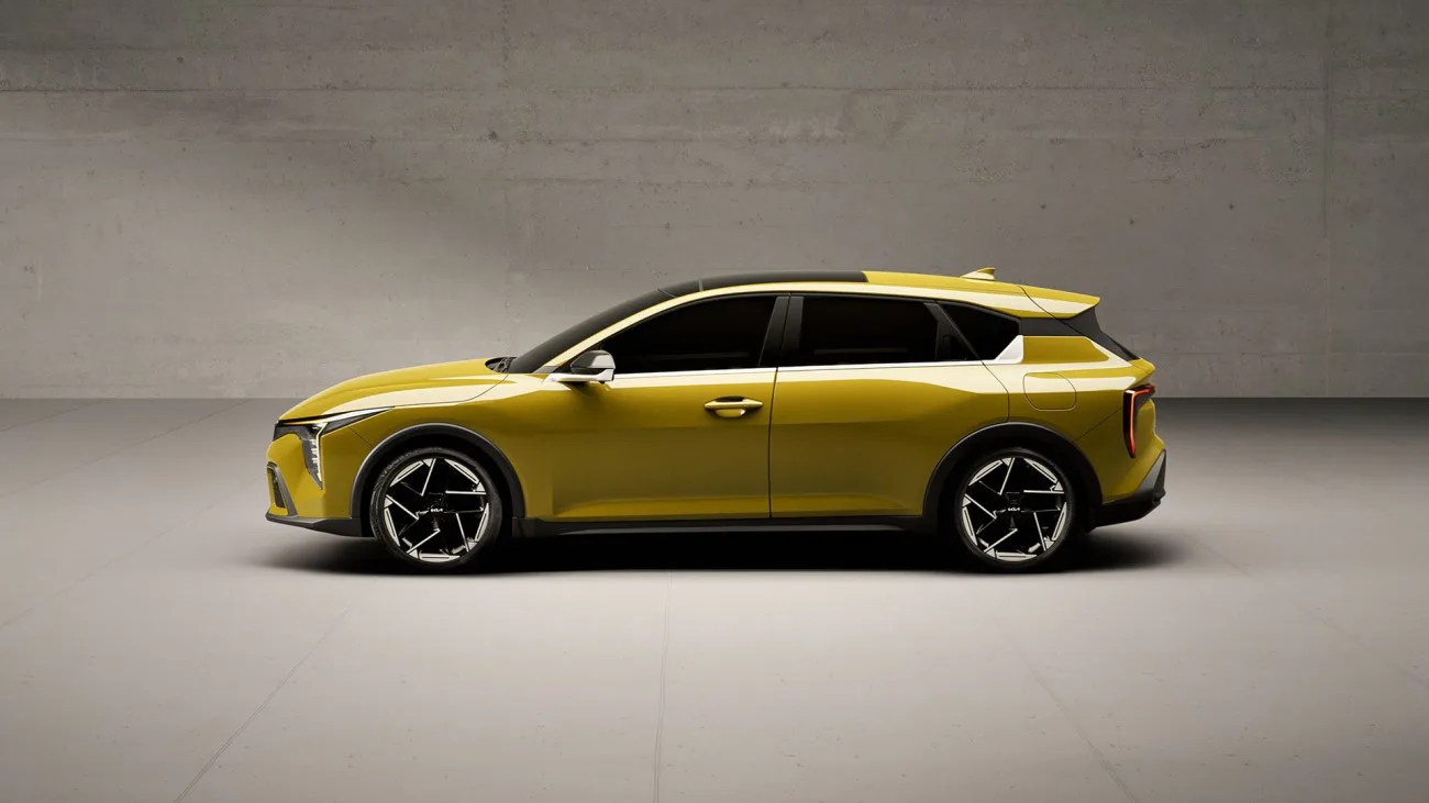 kia hatchback seen from the side