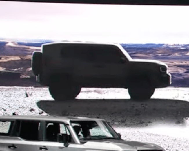 Darkened silhouette of Toyota Land Cruiser FJ from Land Cruiser reveal