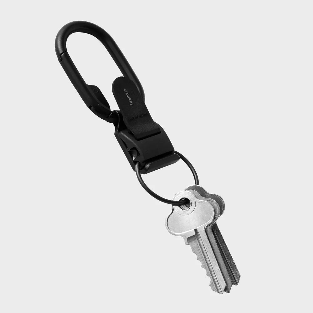 keychain on gray background