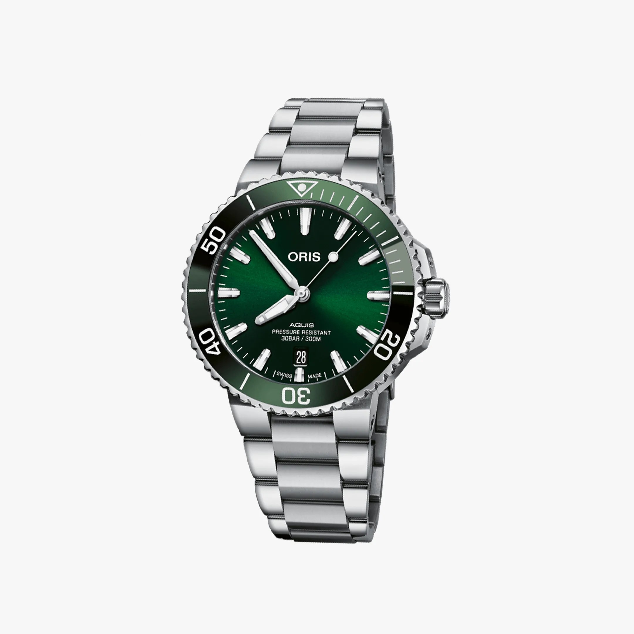 oris green dive watch