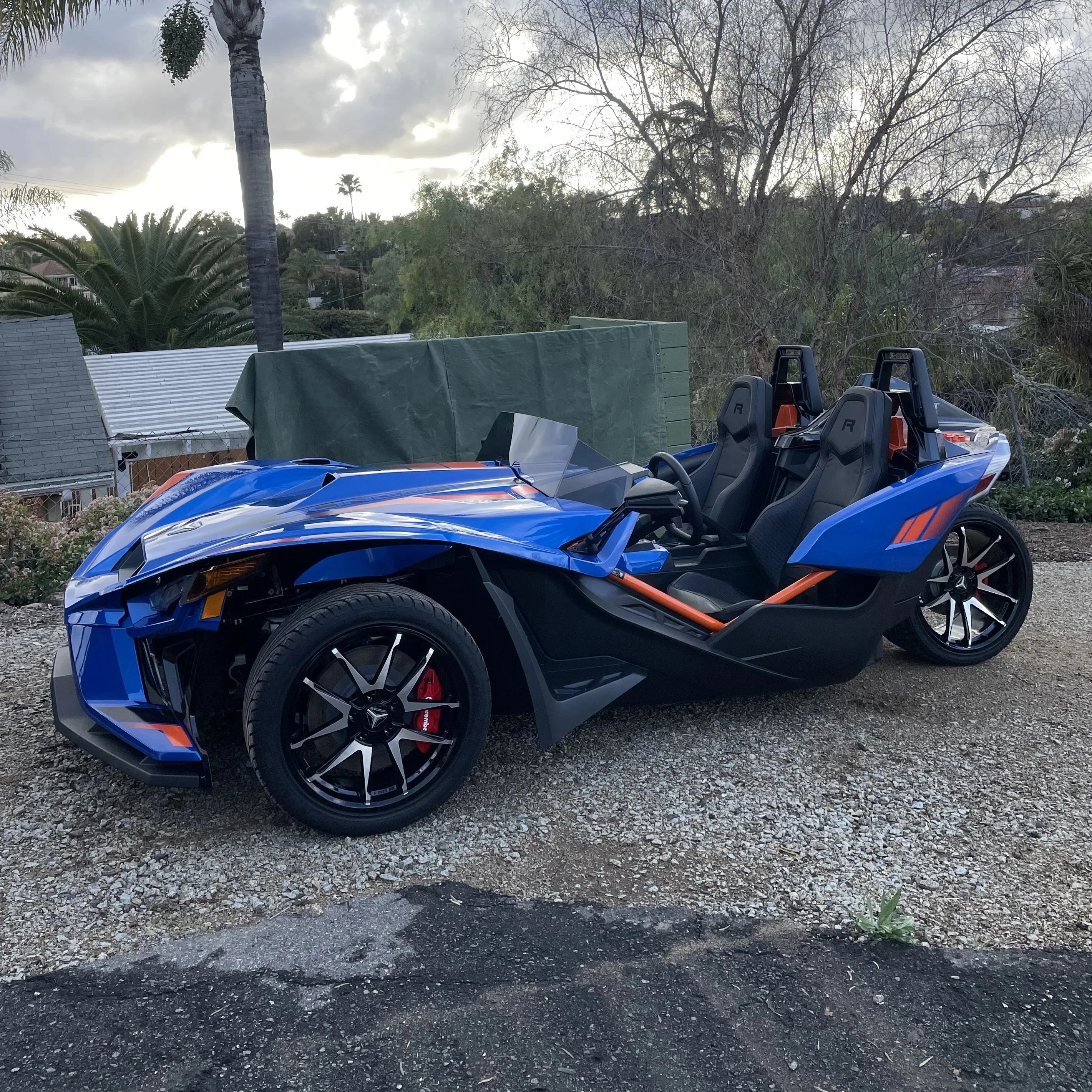 2024 polaris slingshot r sitting in driveway