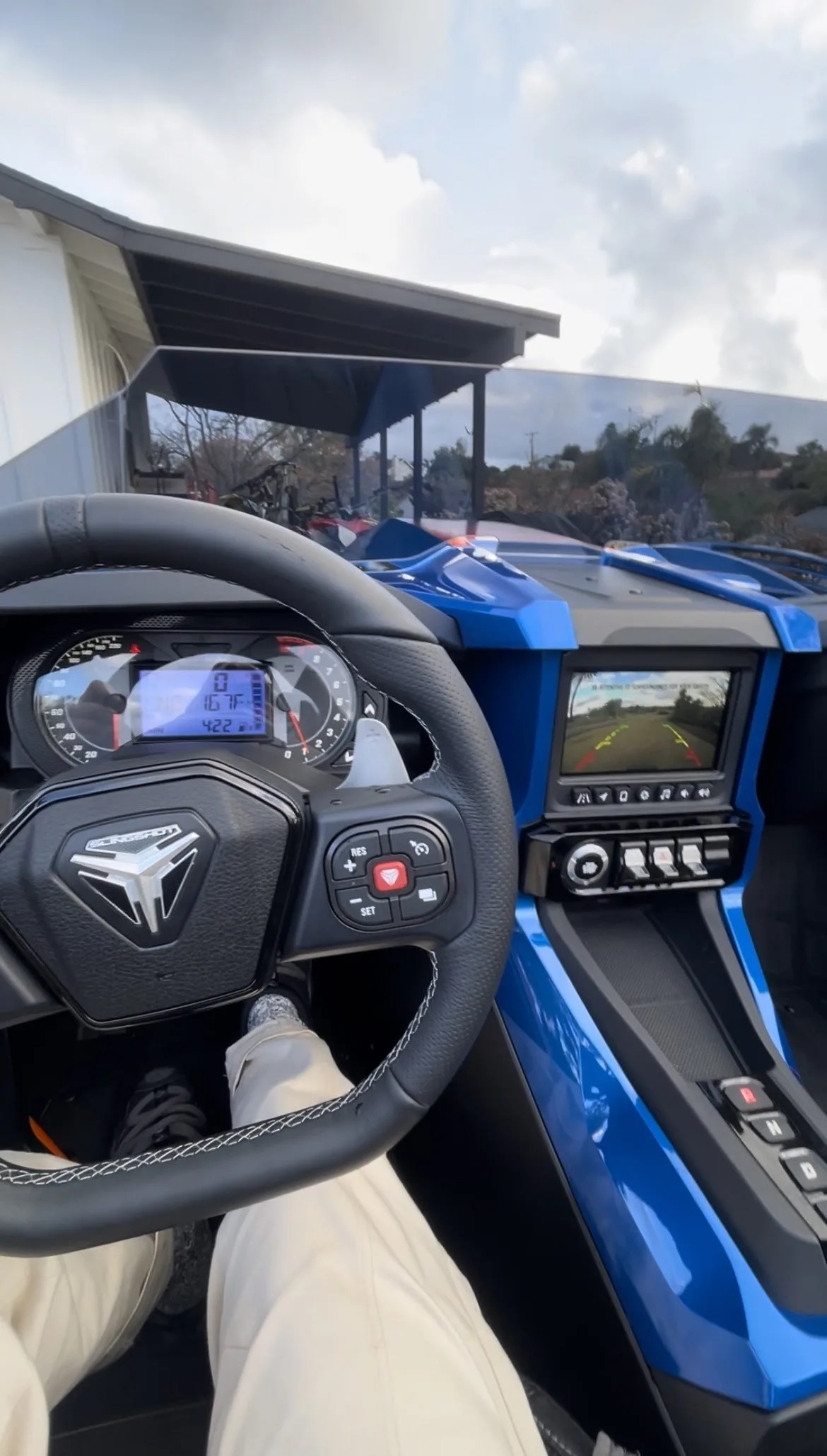 interior of polaris slingshot r