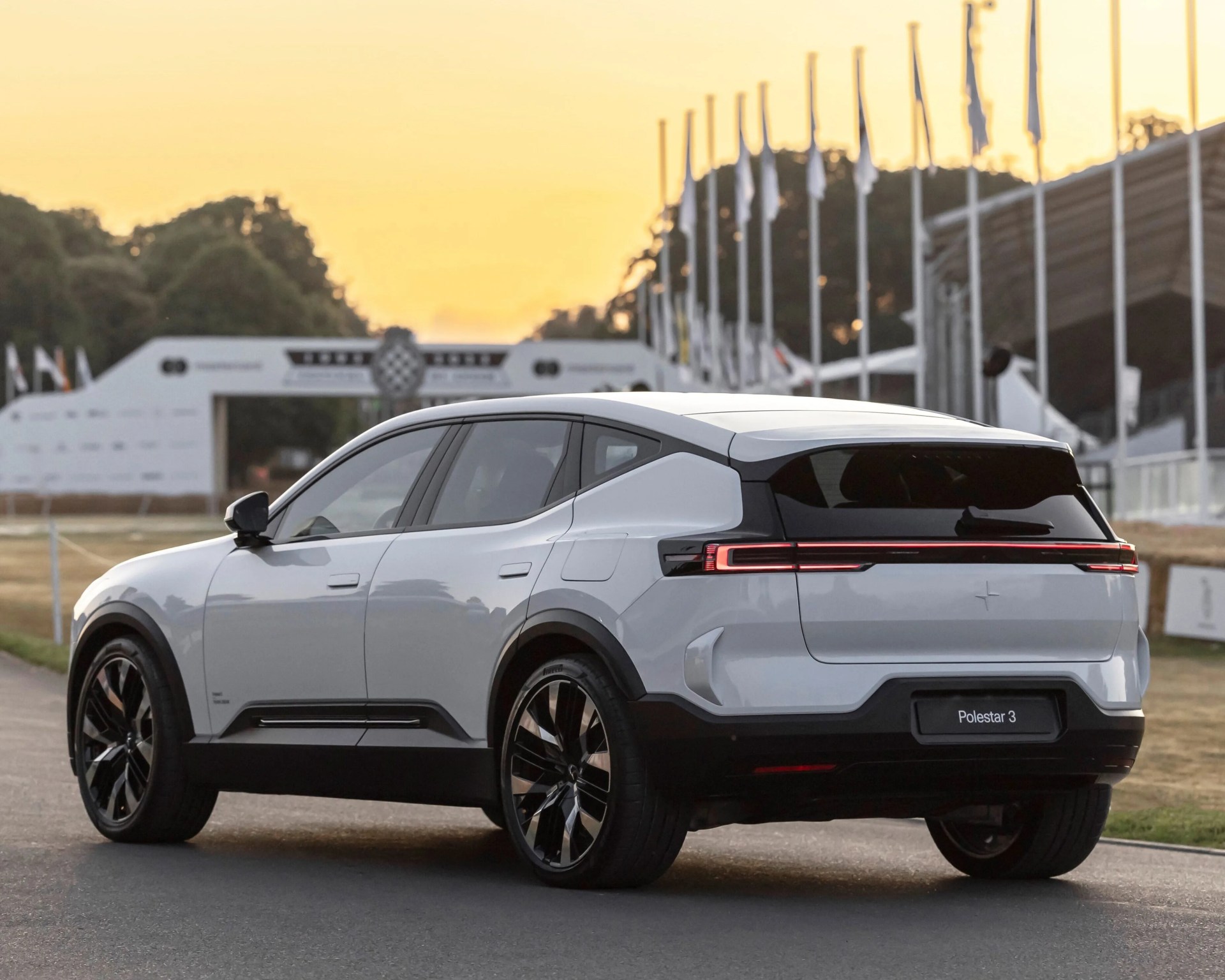 Polestar 3 parked by dock