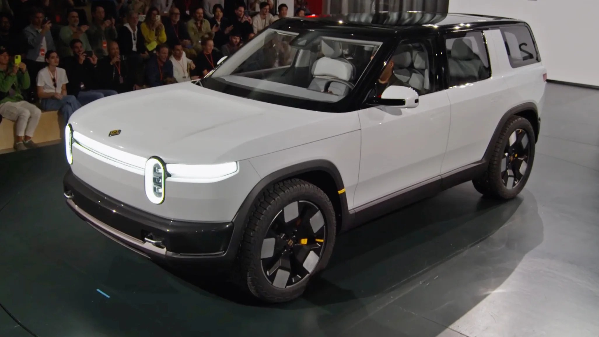 rivian r2 at launch event