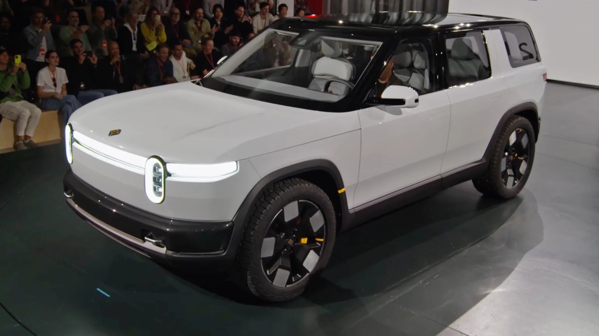rivian r2 at launch event