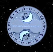 swatch moonphase dial with snoopy