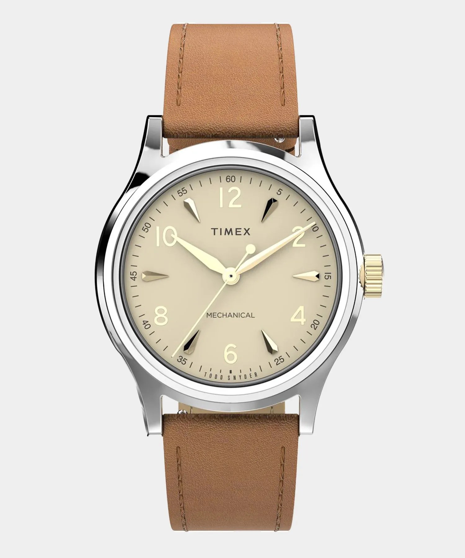 Timex dress watch on leather strap