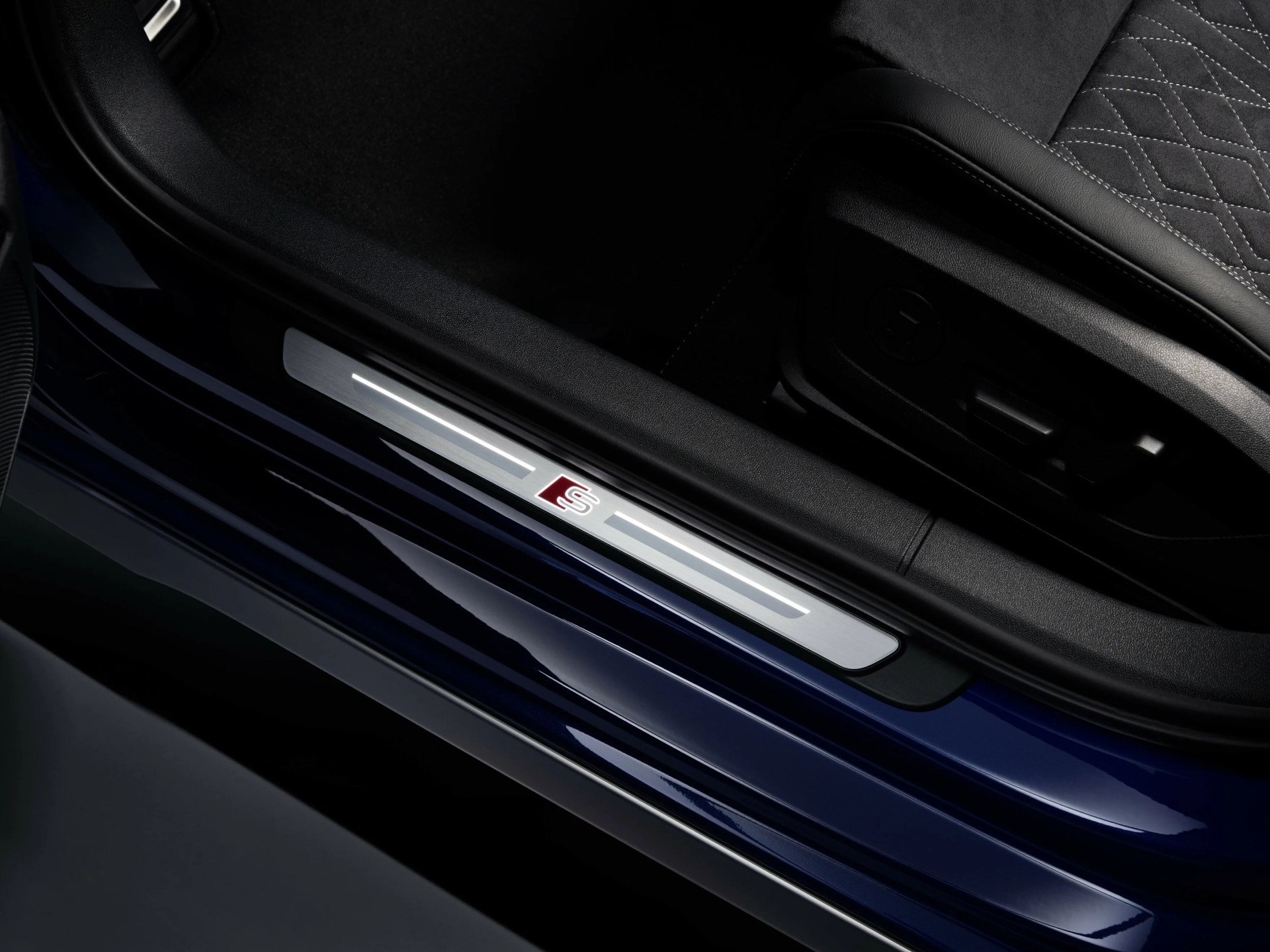 Detailed photo of S3 branding found inside the 2025 Audi S3 door