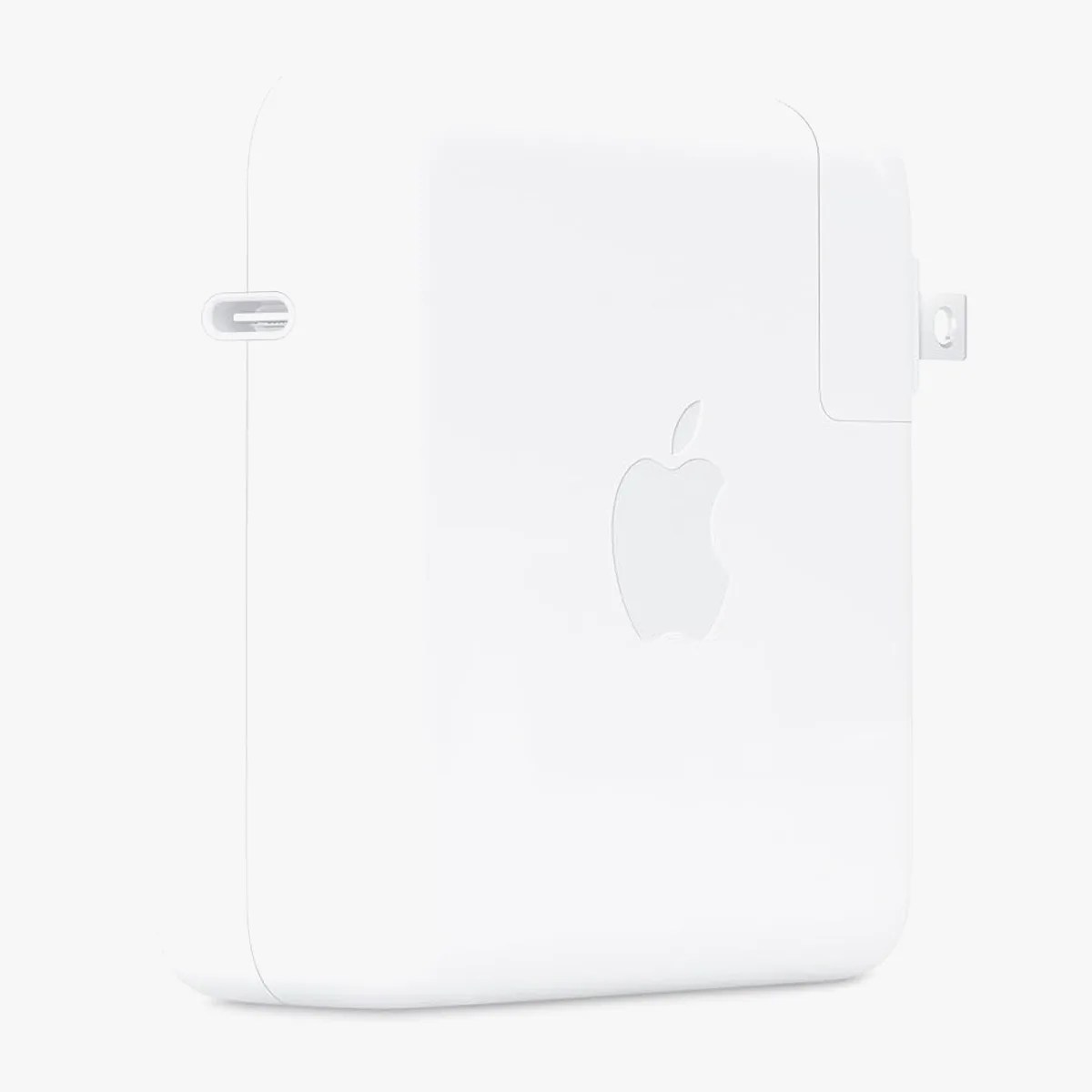 Apple 96-W USB-C charger on white background.