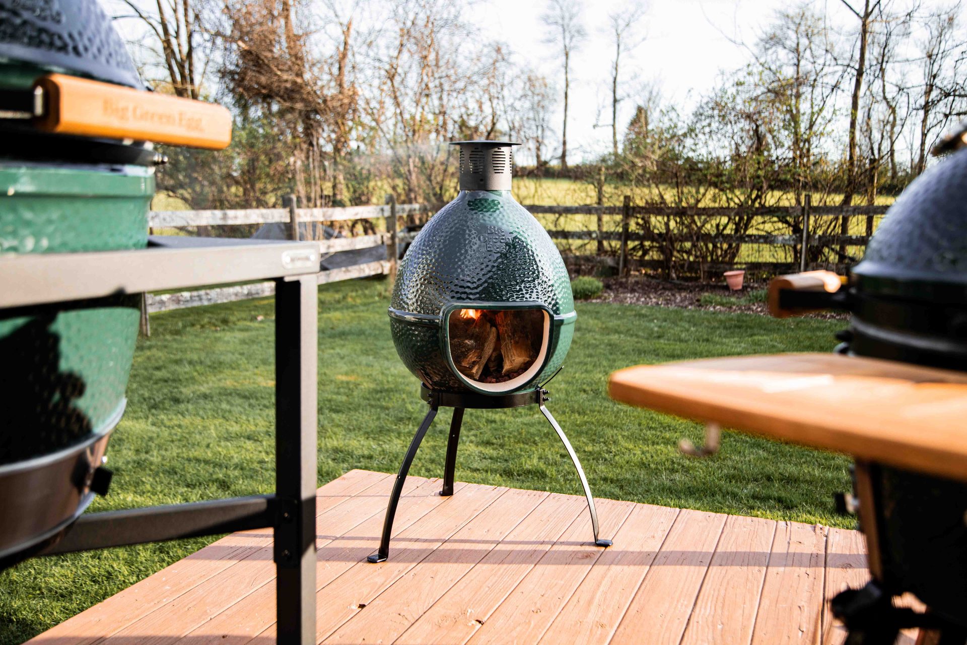 big green egg chiminea