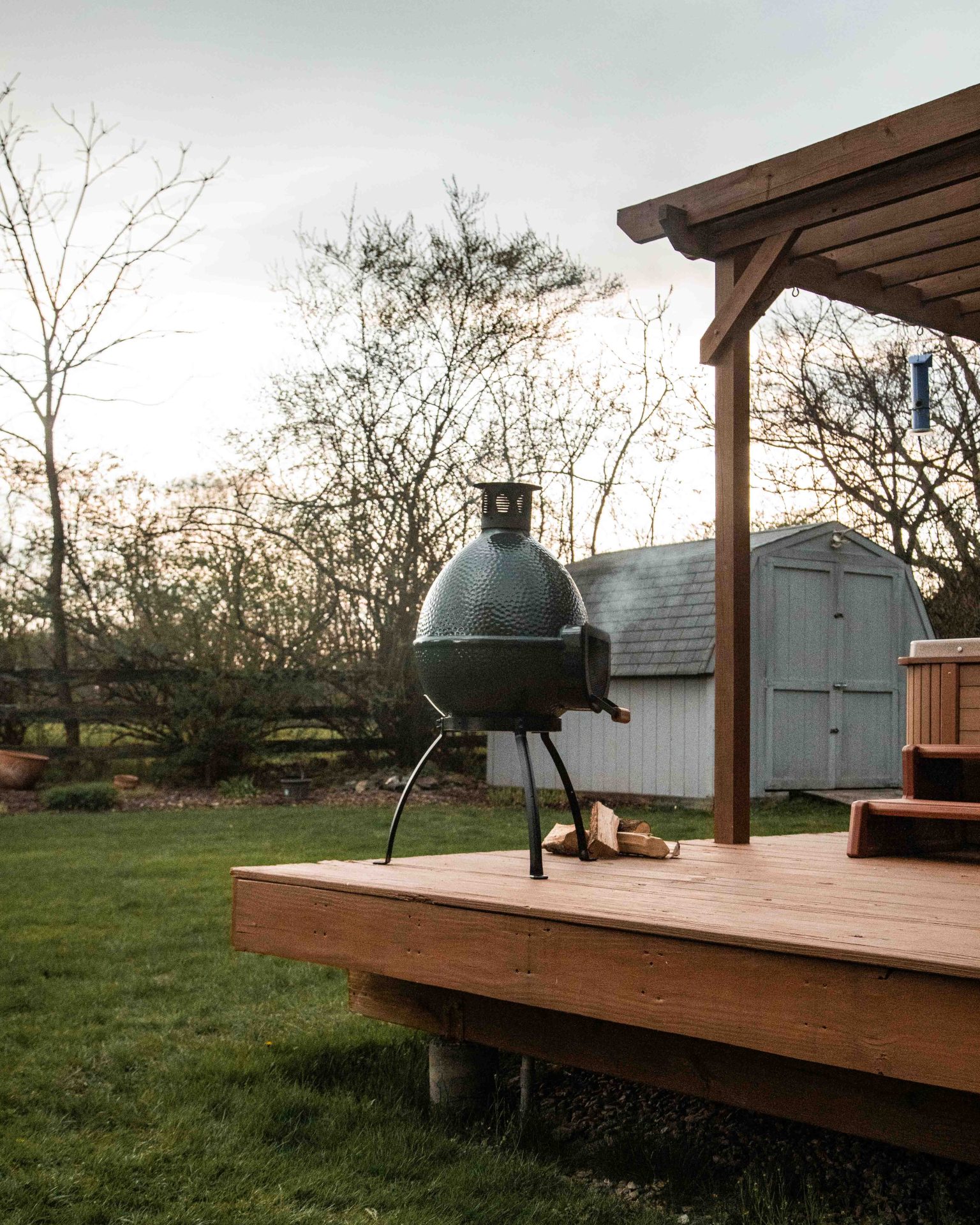big green egg chiminea