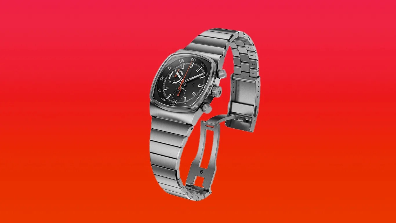 brew watch on red background