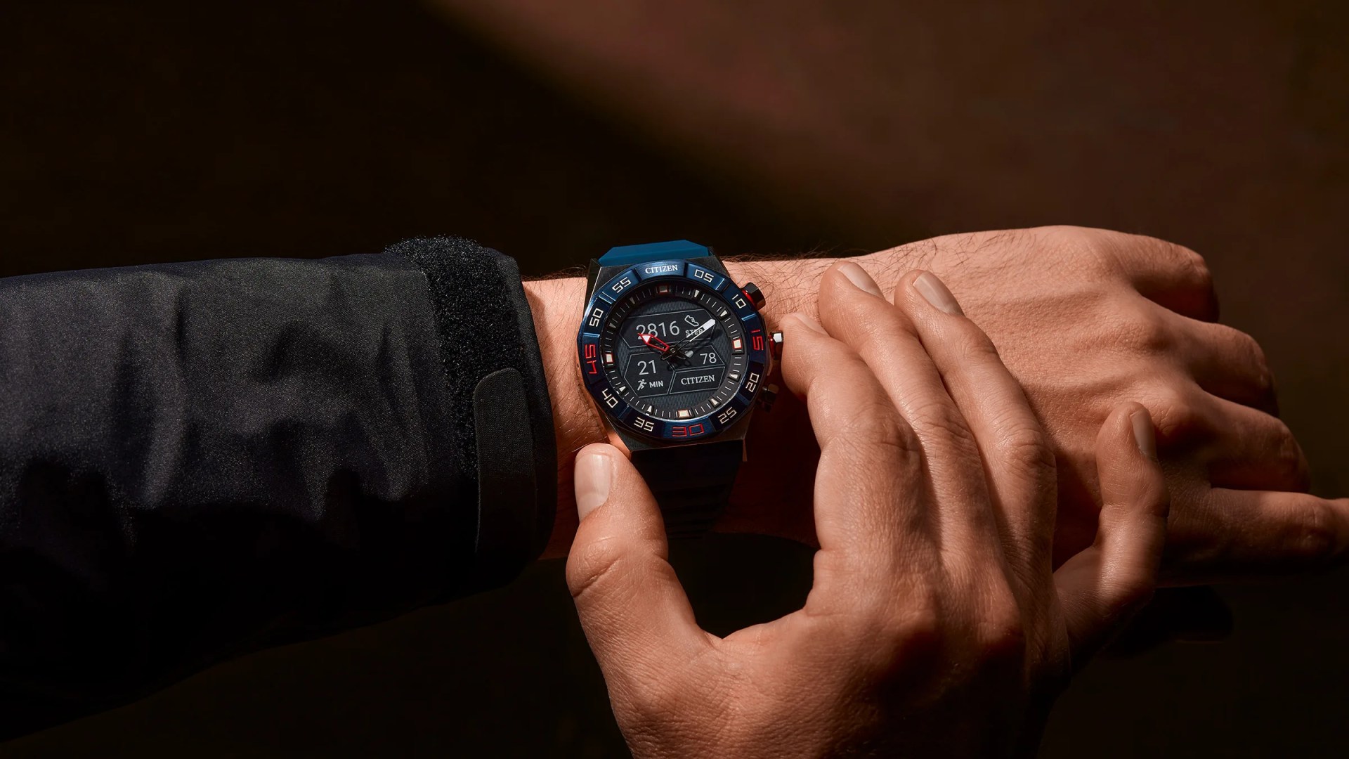 sports watch on athletes wrist