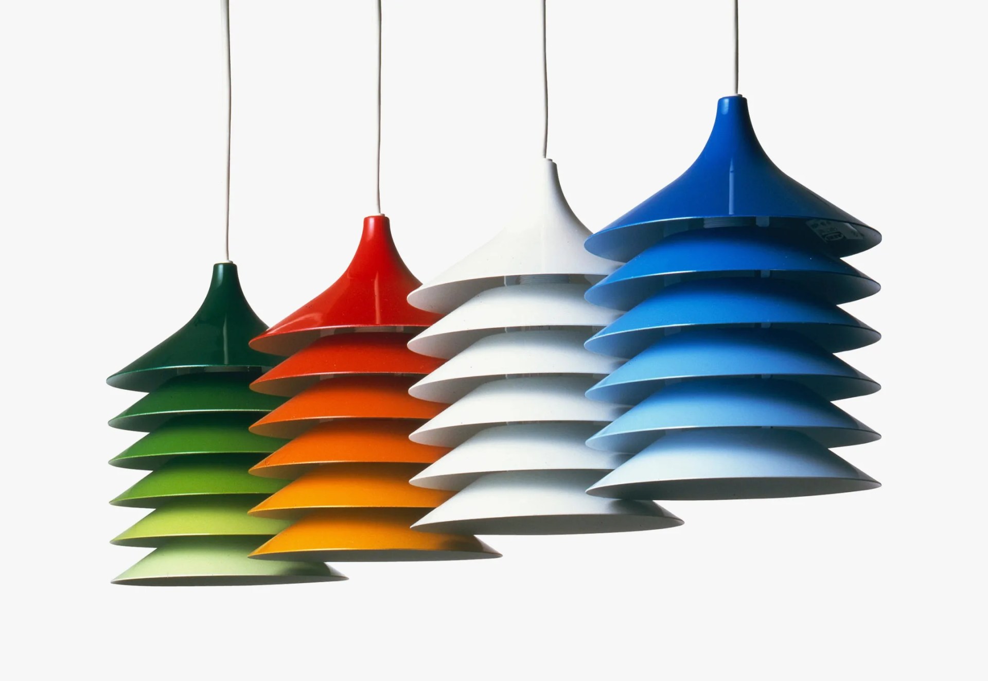 group of vintage lampshade from ikea