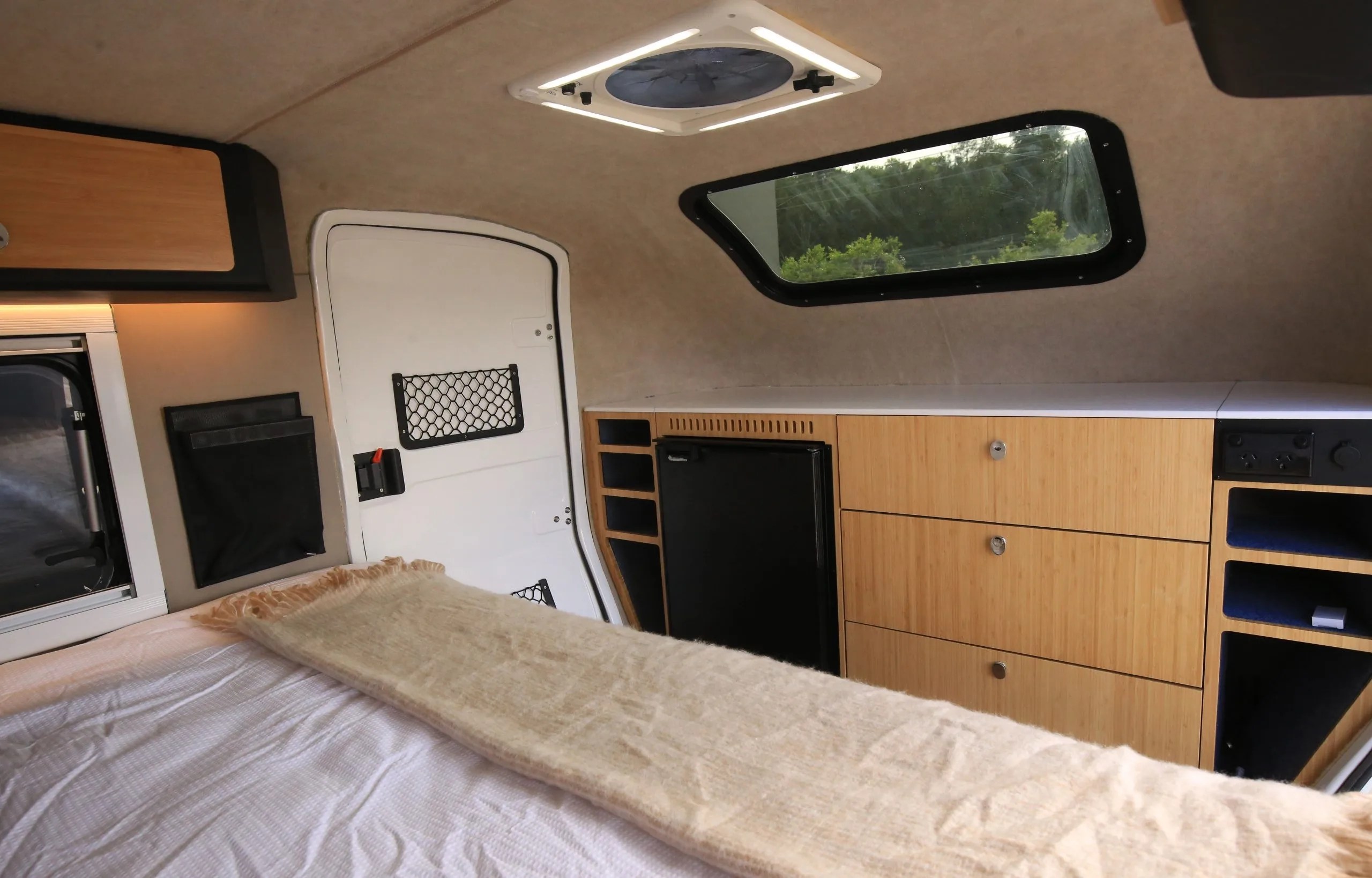 Kimberly Kampers camper interior with chest of drawers