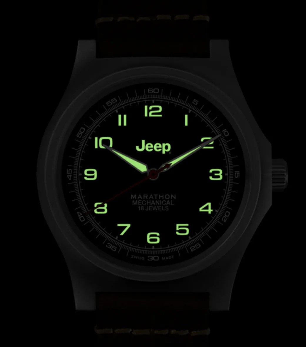 marathon jeep watch lume glowing in the dark
