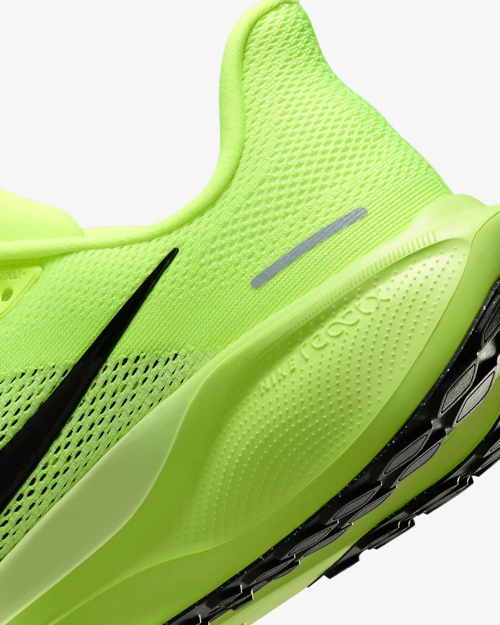 closeup of nike running shoe foam