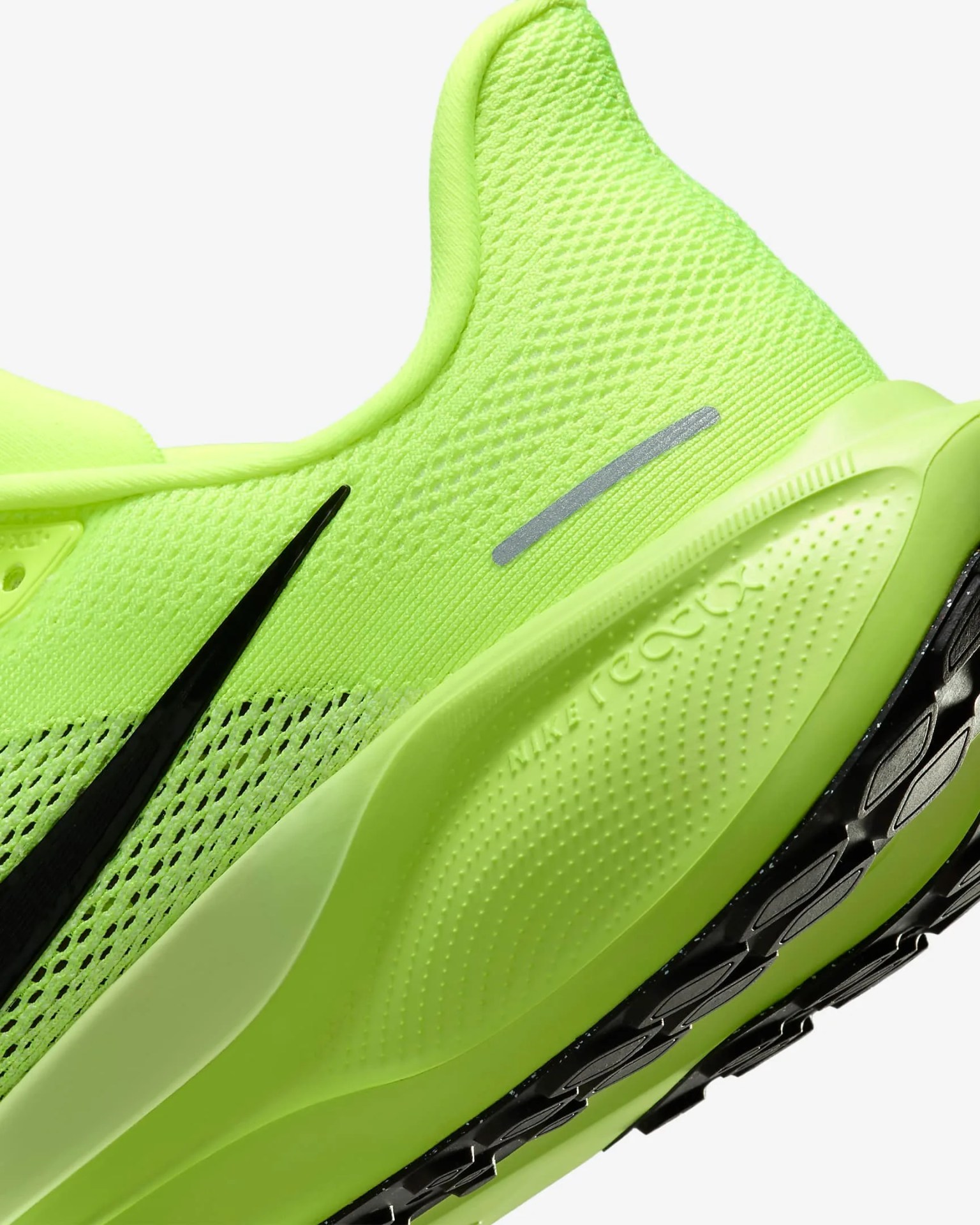 closeup of nike running shoe foam
