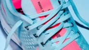 closeup of nike running shoe