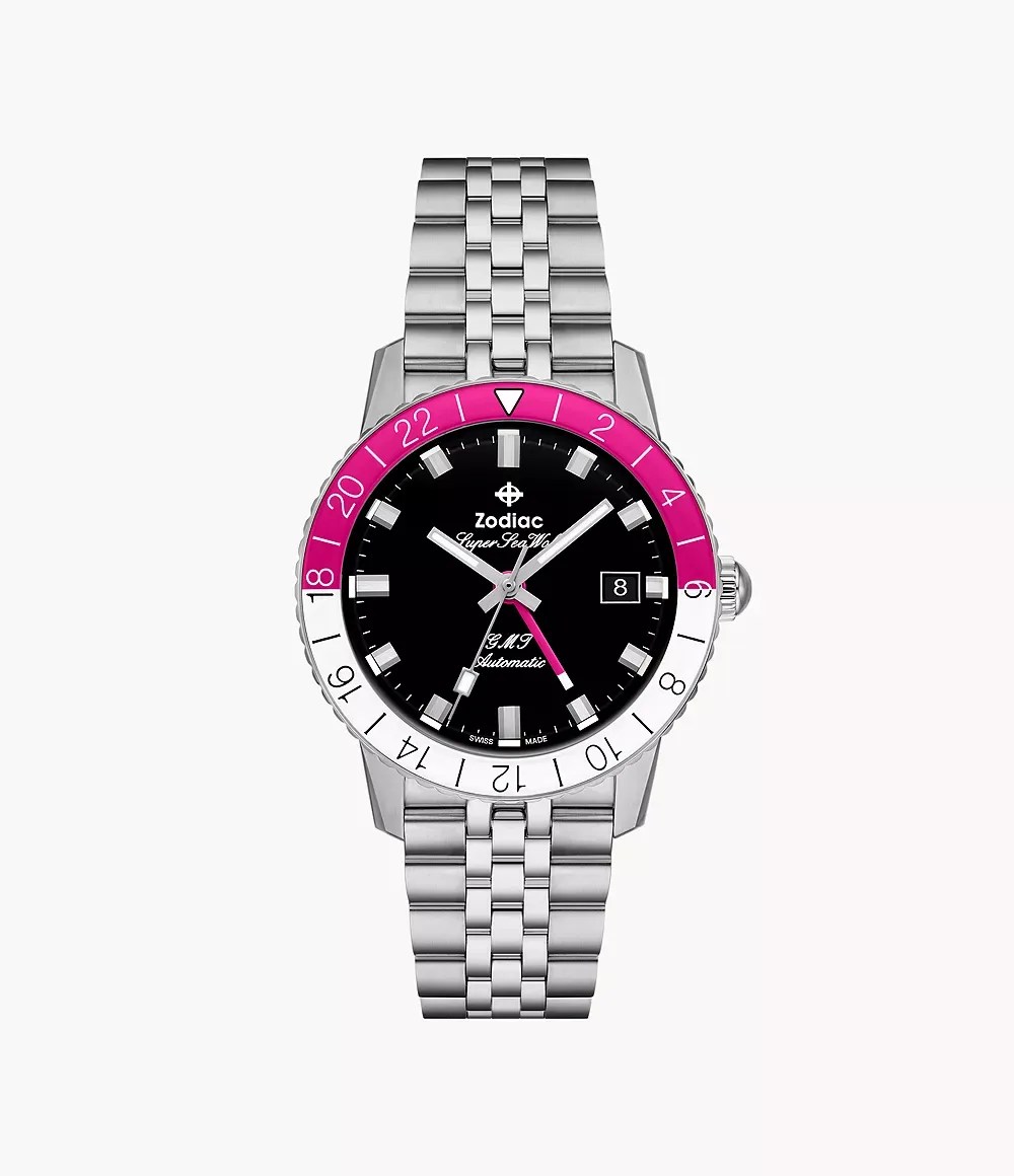 pink zodiac watch
