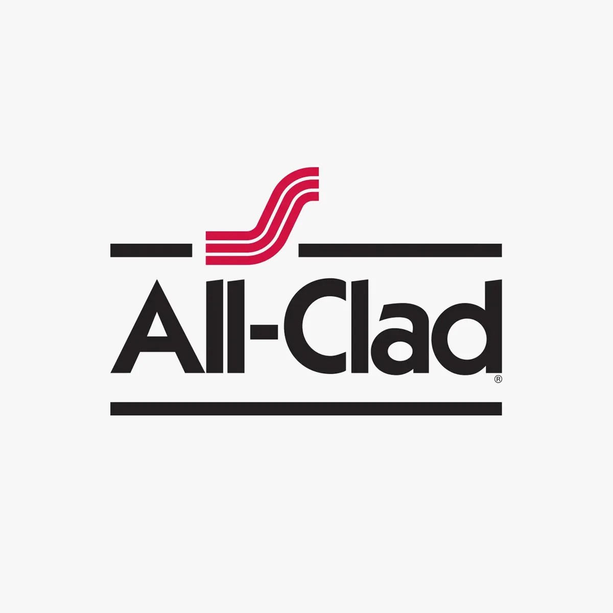 all-clad brand logo on grey