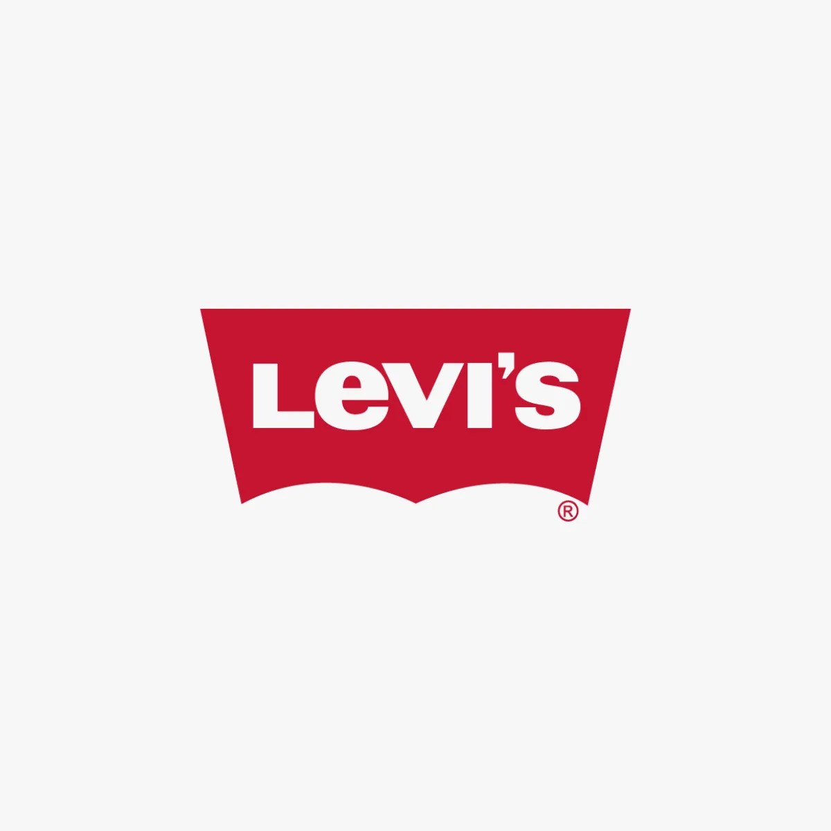 Levi’s brand logo on grey background