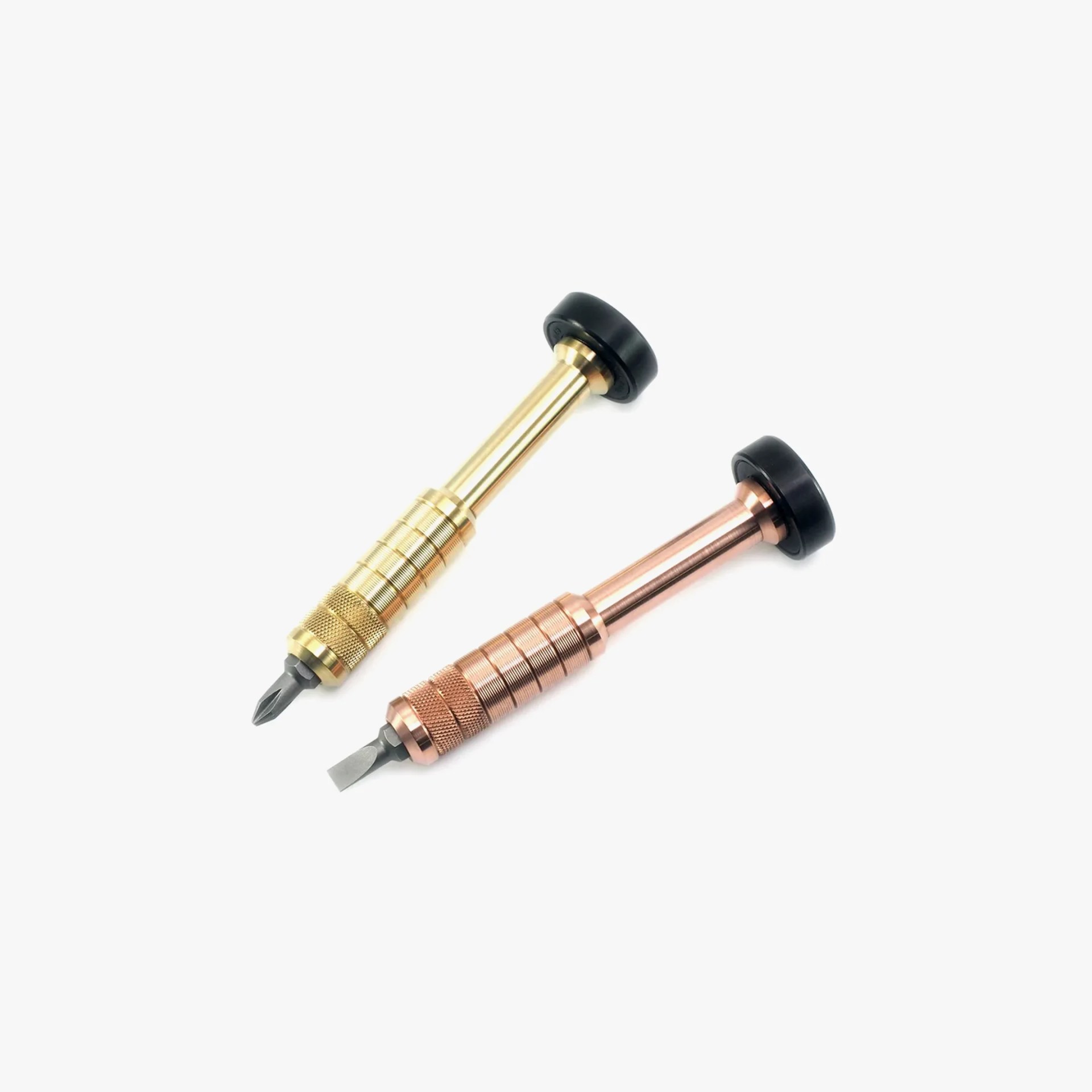 two metal screwdrivers