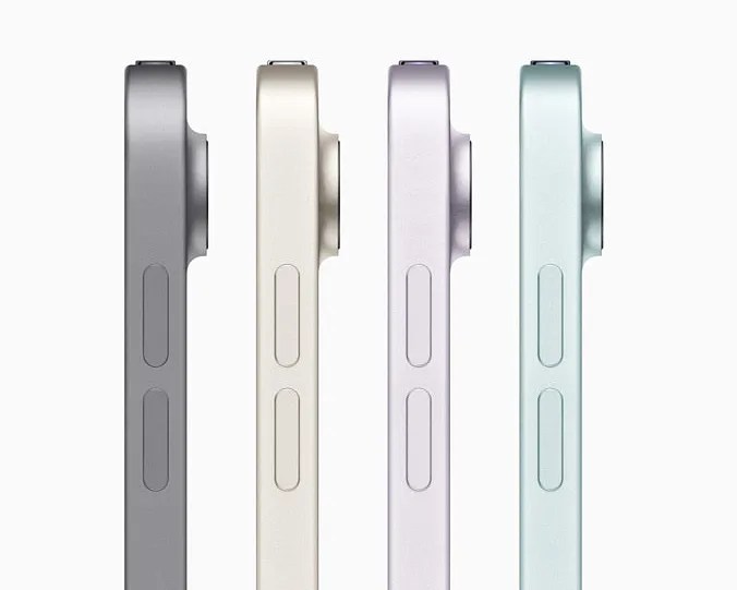 four colors of the Apple ipad air