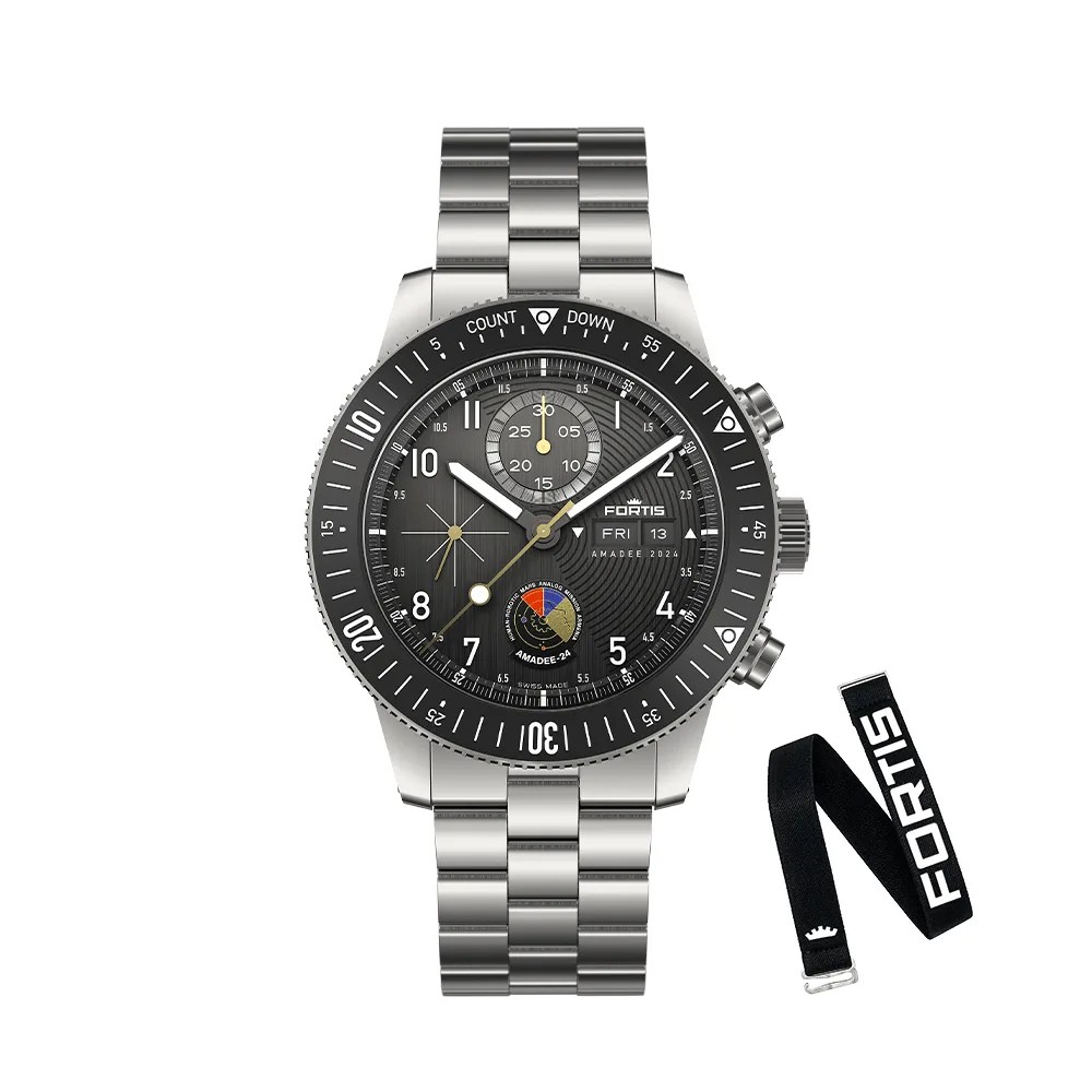 fortis chronograph watch