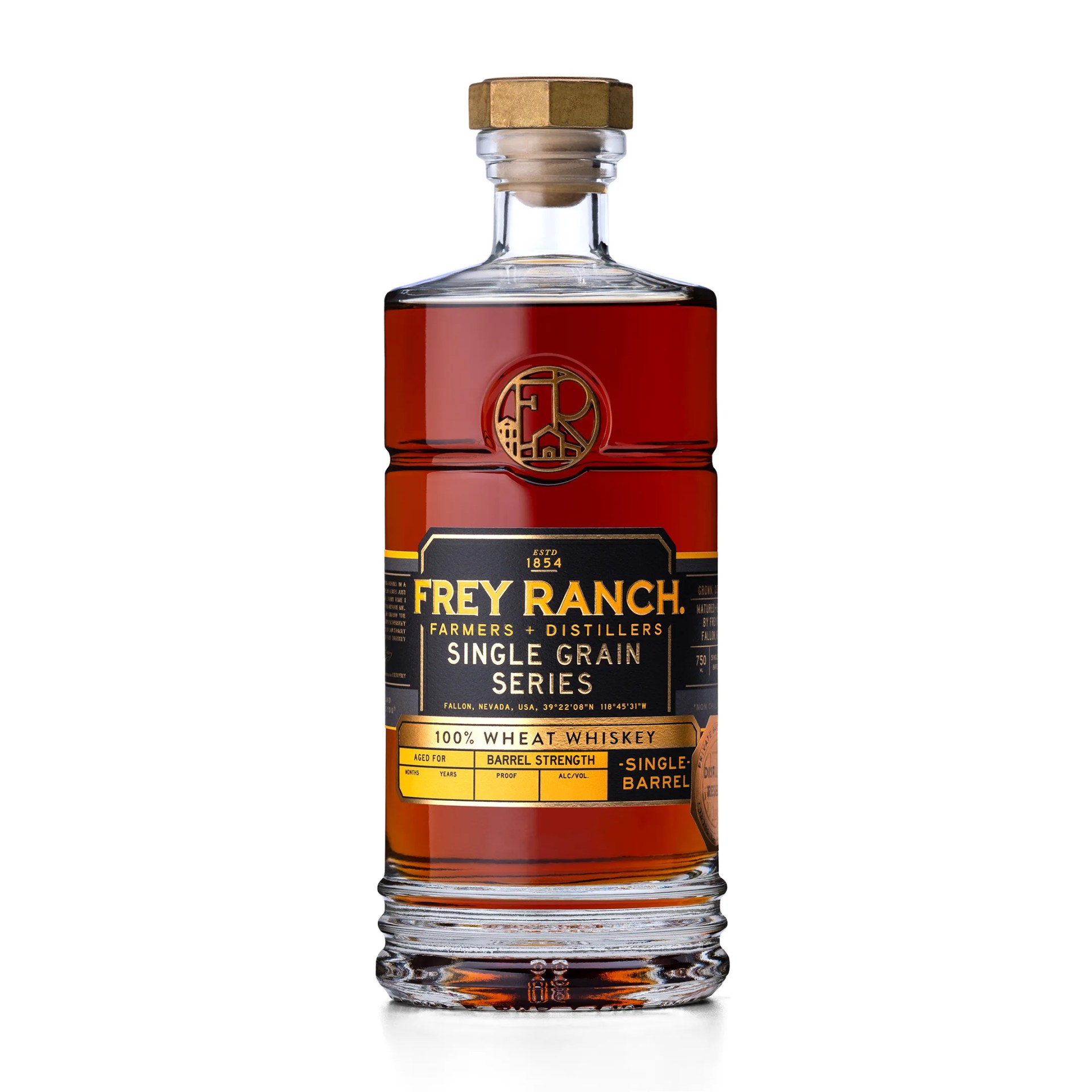 bottle of frey ranch whiskey