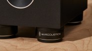 speaker sitting of a rubber puck