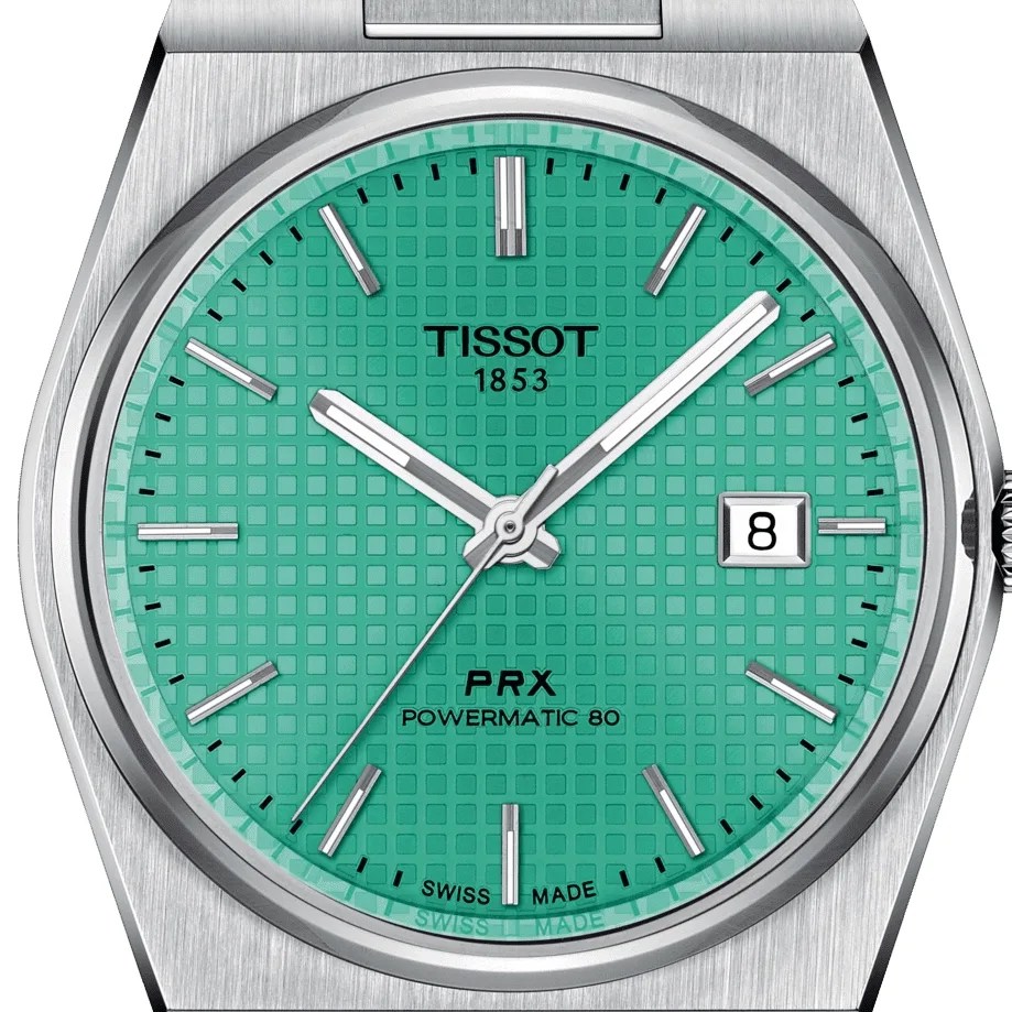 green tissot prx watch