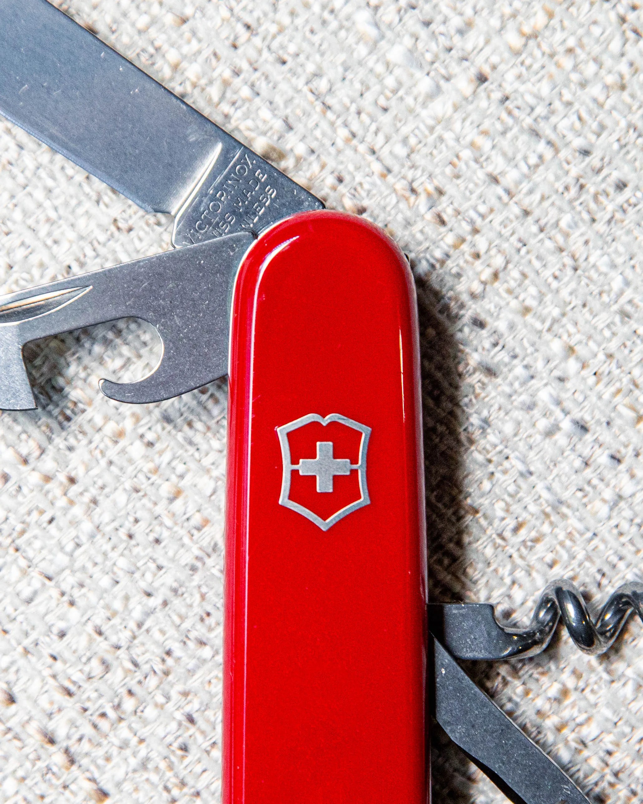 red swiss army knife
