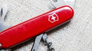 red swiss army knife