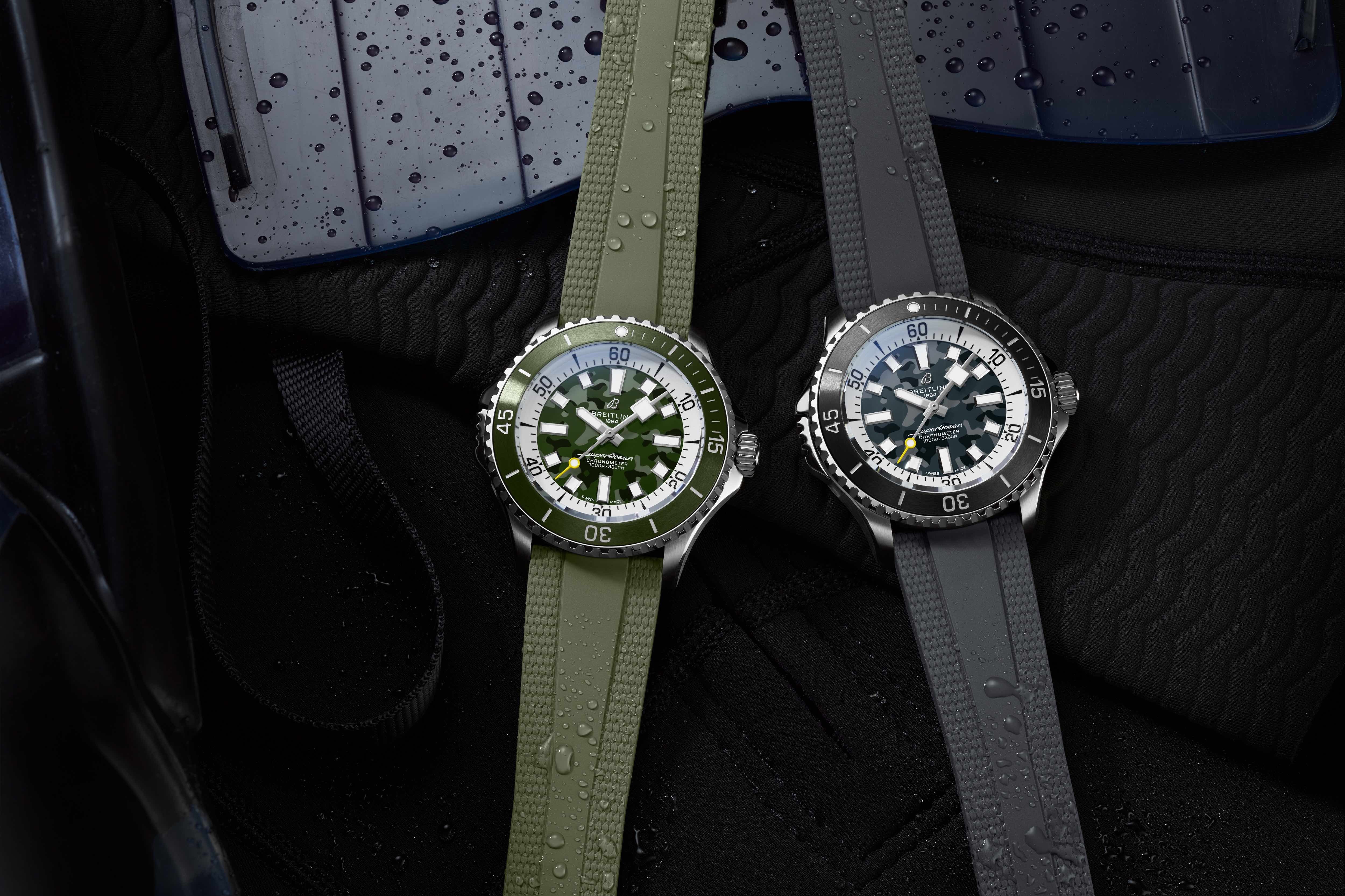 two breitling dive watches