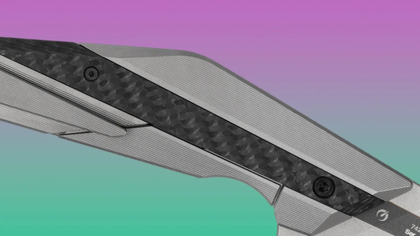 kershaw knife handle close up